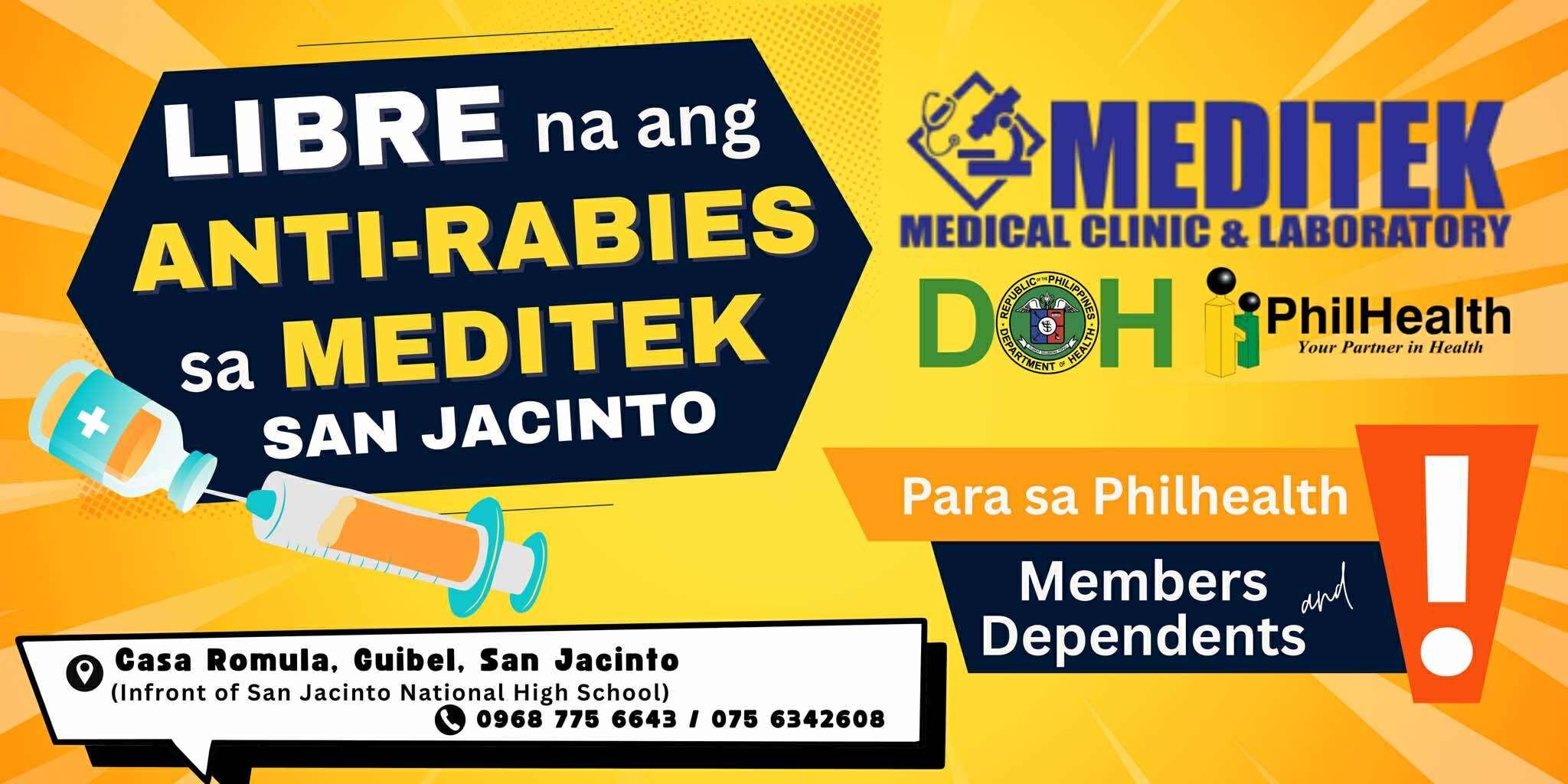 Meditek - ‼️Anti-Rabies vaccines now available in Meditek‼️ Available ...