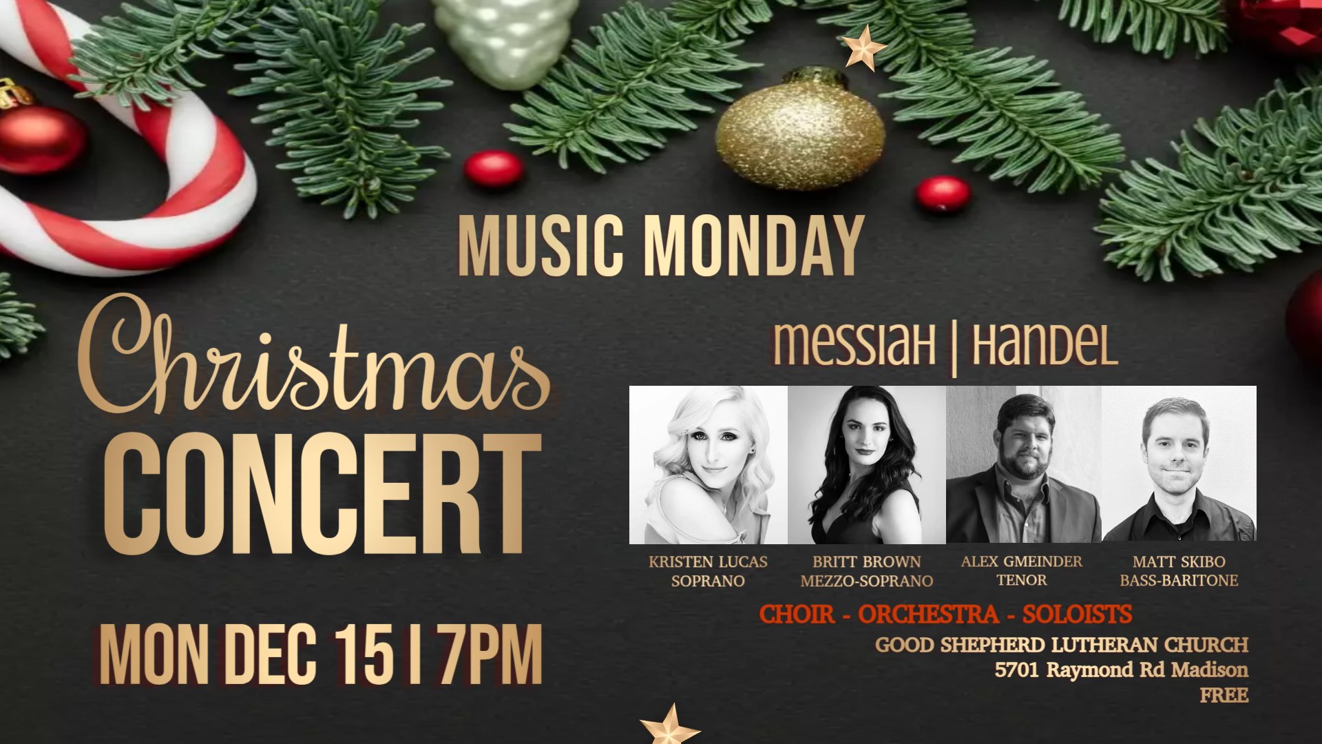 Music Monday Christmas Concert: Handel's 
