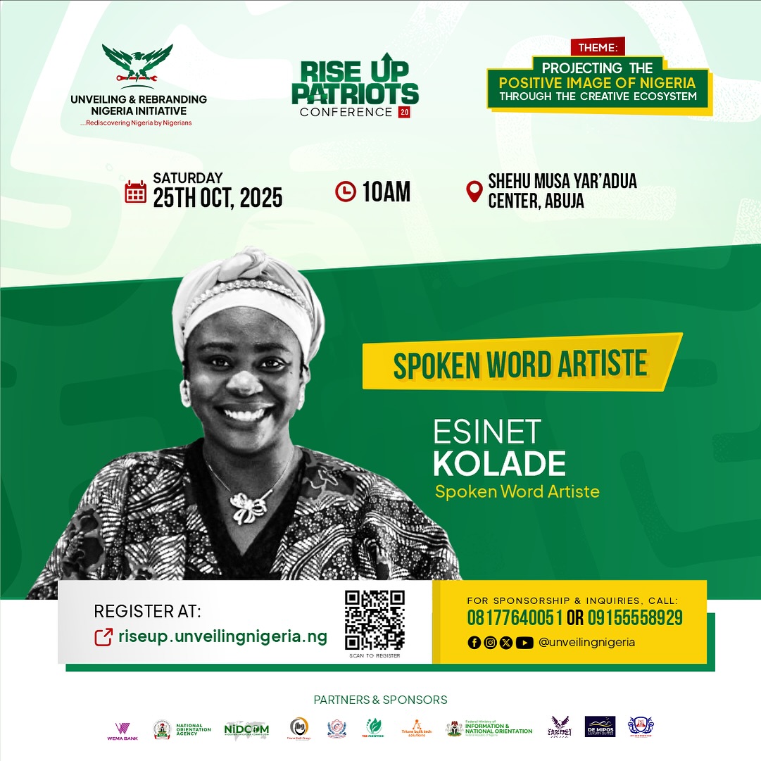 Unveiling - MEET OUR SPOKEN WORD ARTIST - Esinet Kolade Esinet Kolade ...