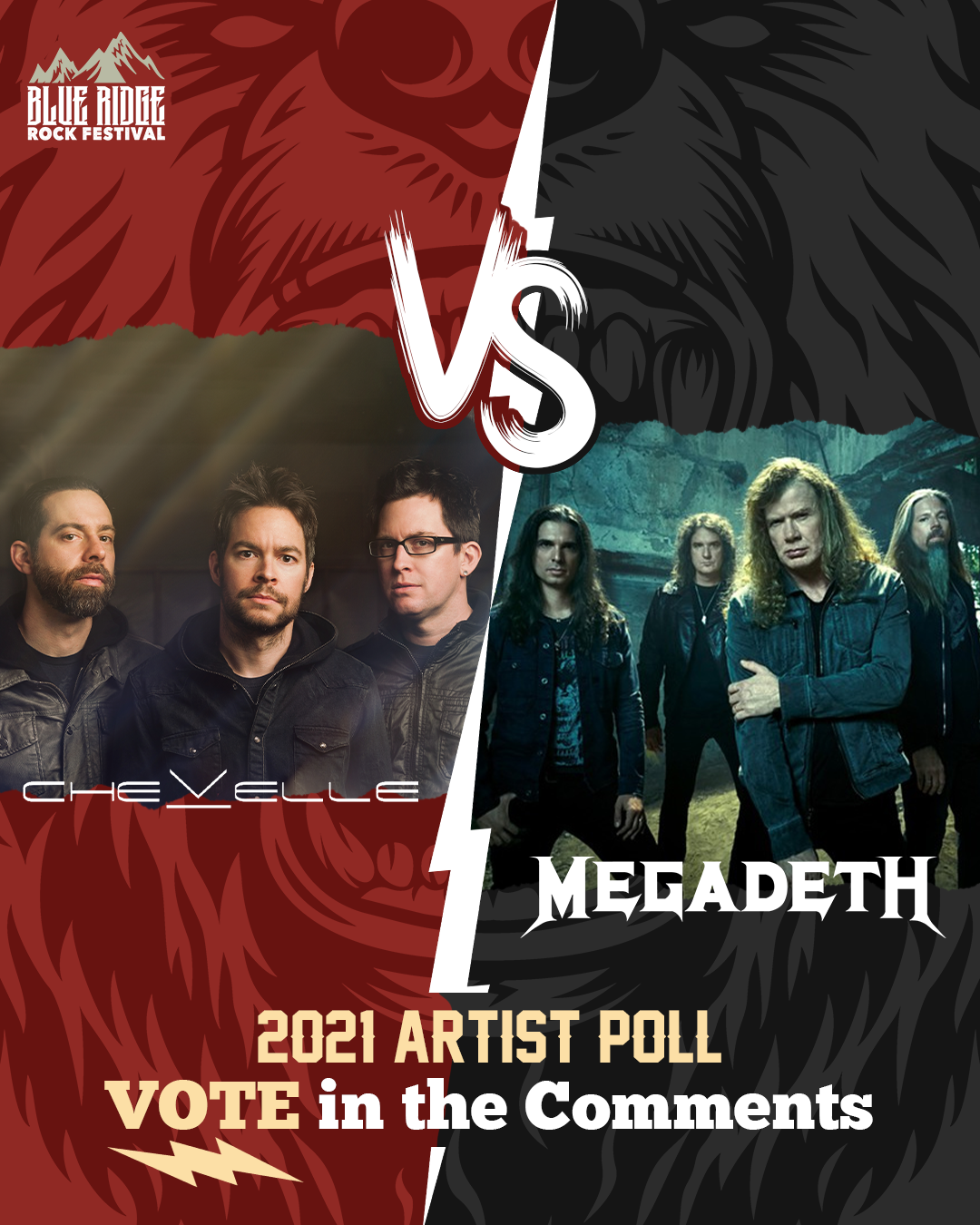 🤘 ARTIST SHOWDOWN #10 of 12 🤘... - Blue Ridge Rock Festival