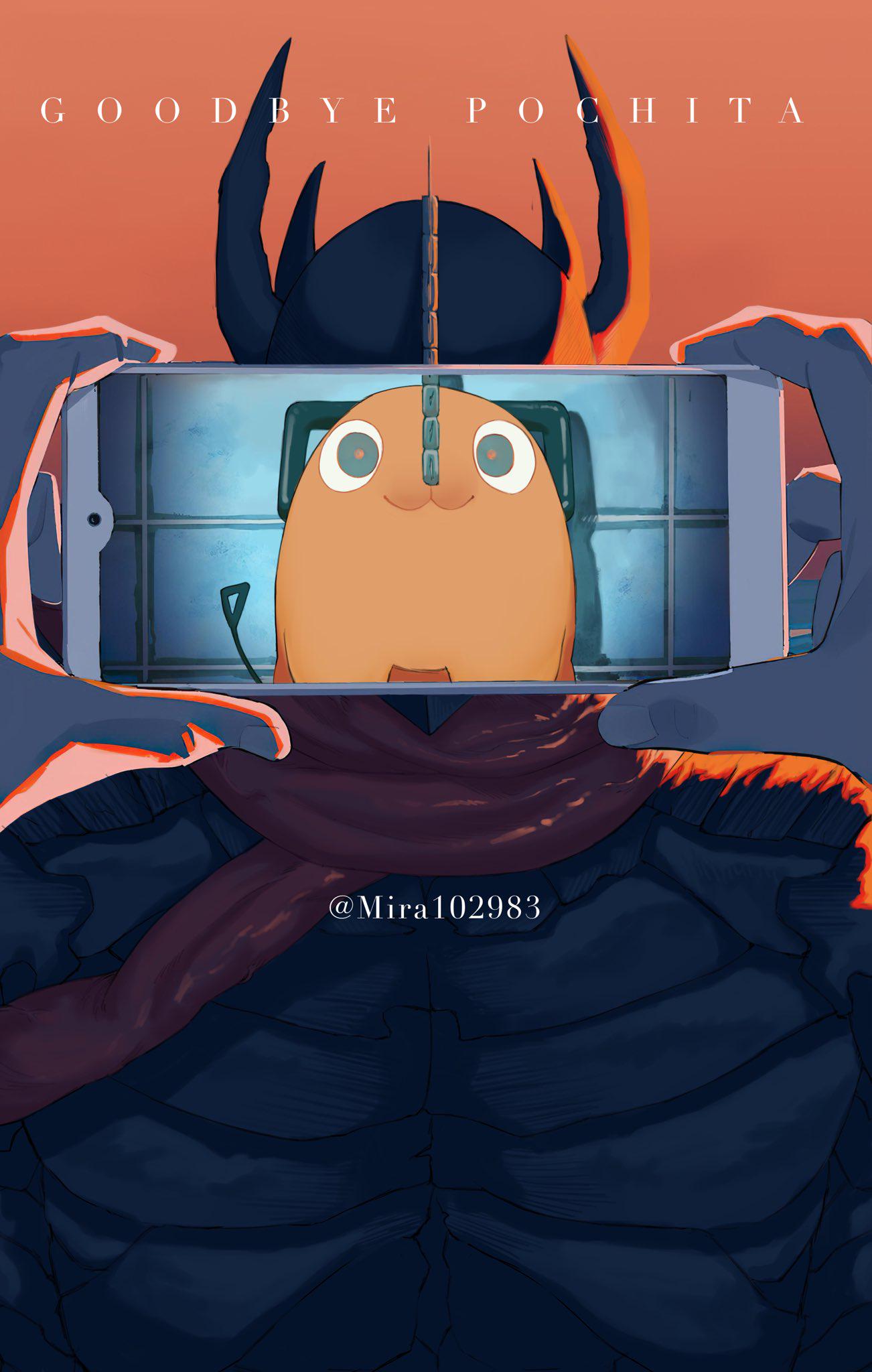 Goodbye,Pochita. Art by @Mira102983 #csm #chainsawman #fujimoto