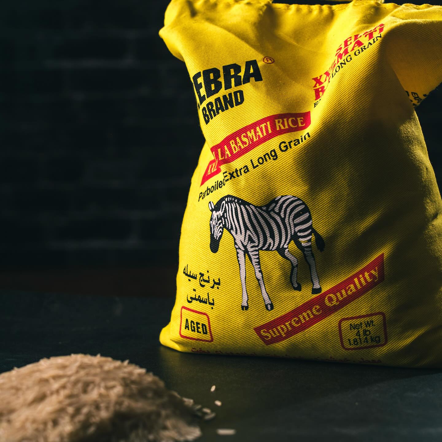 Zebra basmati rice