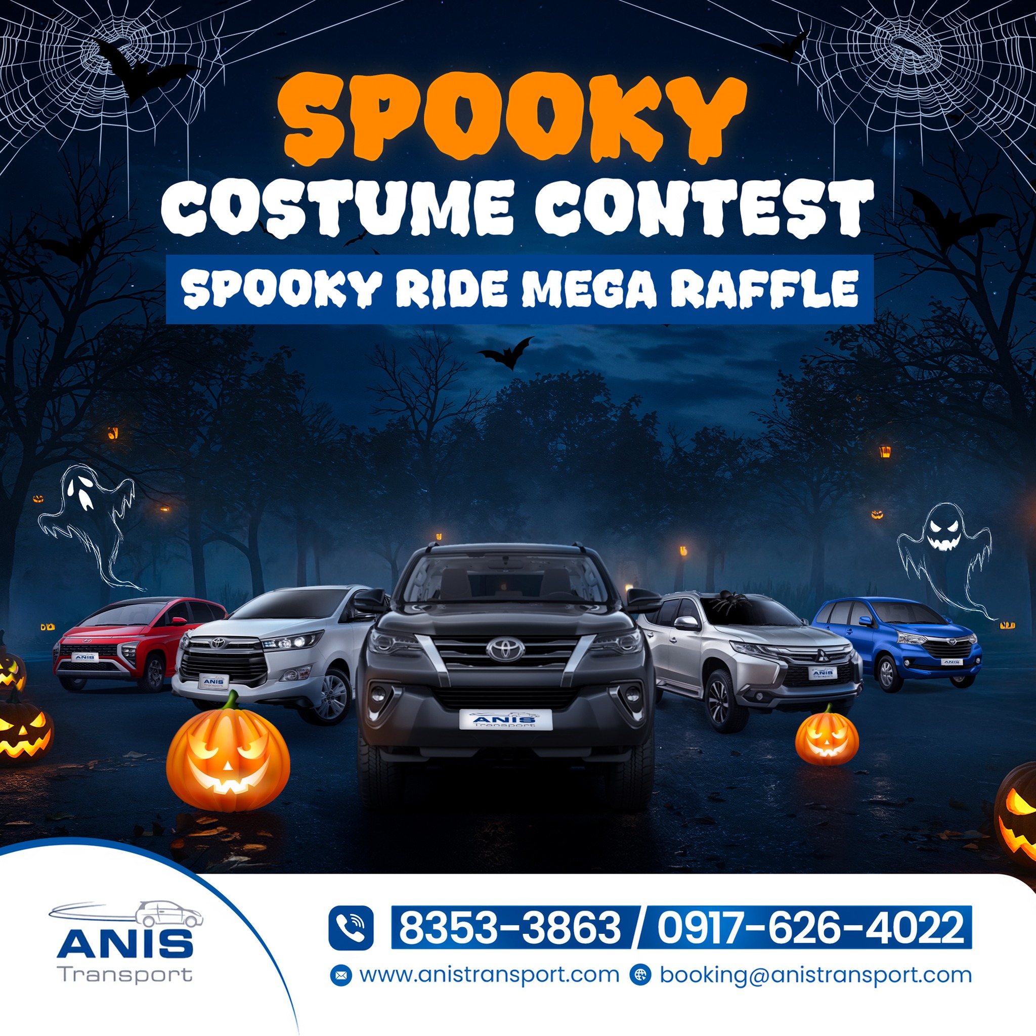 Anis Transport - 🎃 𝐒𝐏𝐎𝐎𝐊𝐘 𝐑𝐈𝐃𝐄 𝐌𝐄𝐆𝐀 𝐑𝐀𝐅𝐅𝐋𝐄 𝐈𝐒 𝐇𝐄𝐑𝐄! 👻🚗... | Facebook