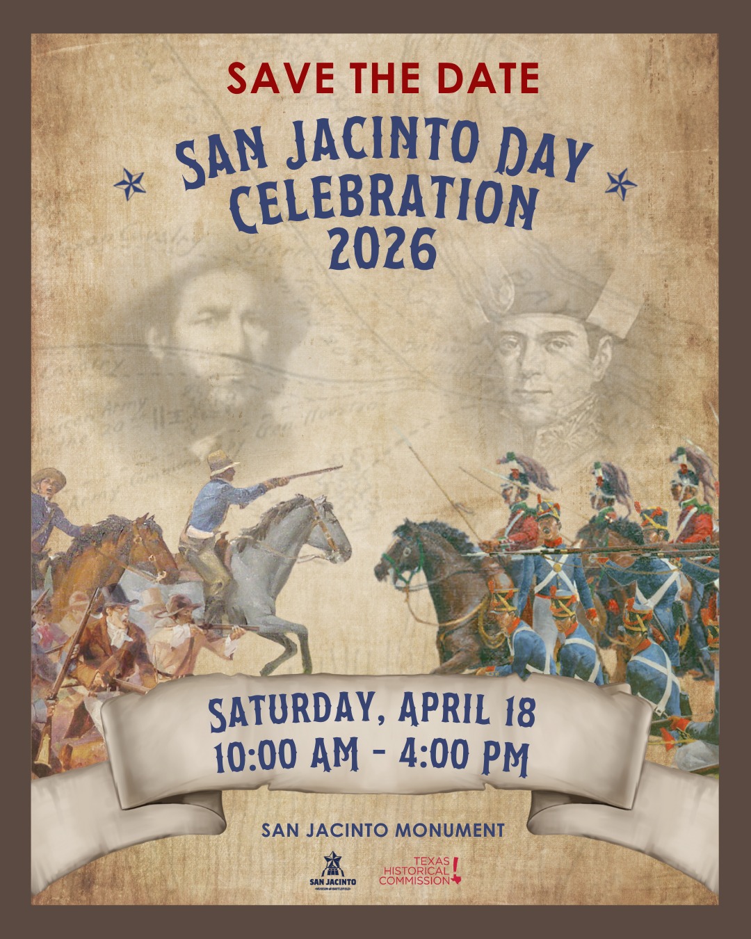 ⭐ SAVE THE DATE! Celebrate 190 years... - San Jacinto Museum | Facebook