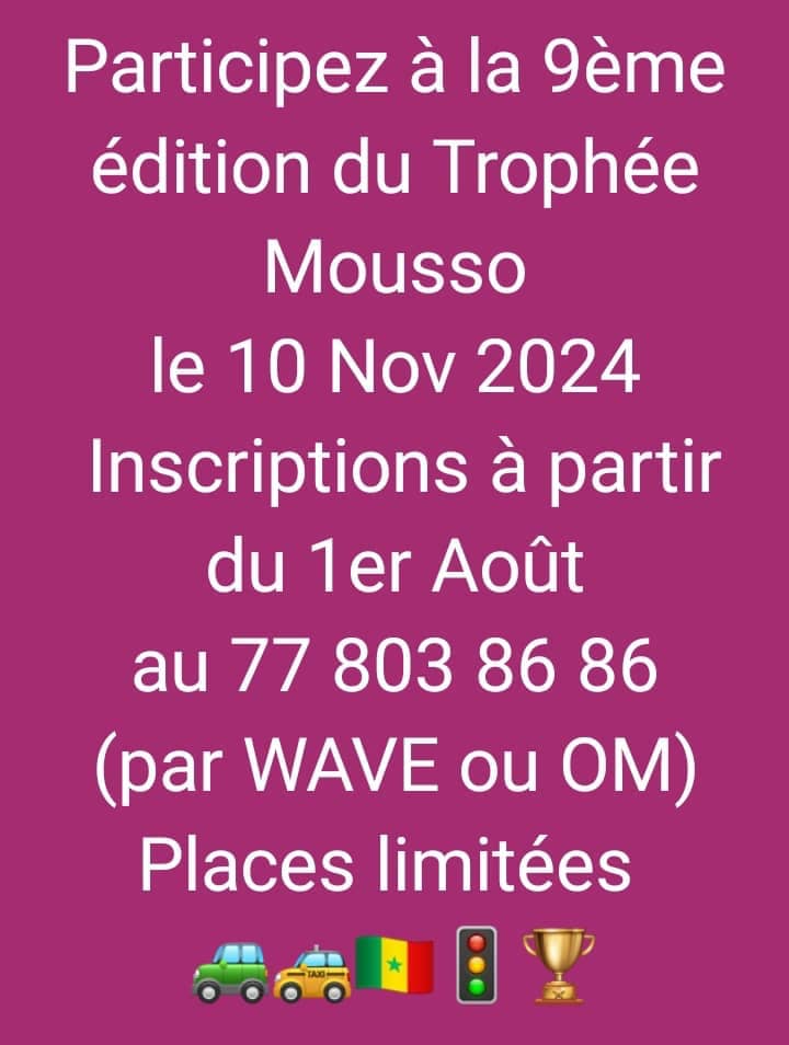 Trophée Mousso | Dakar