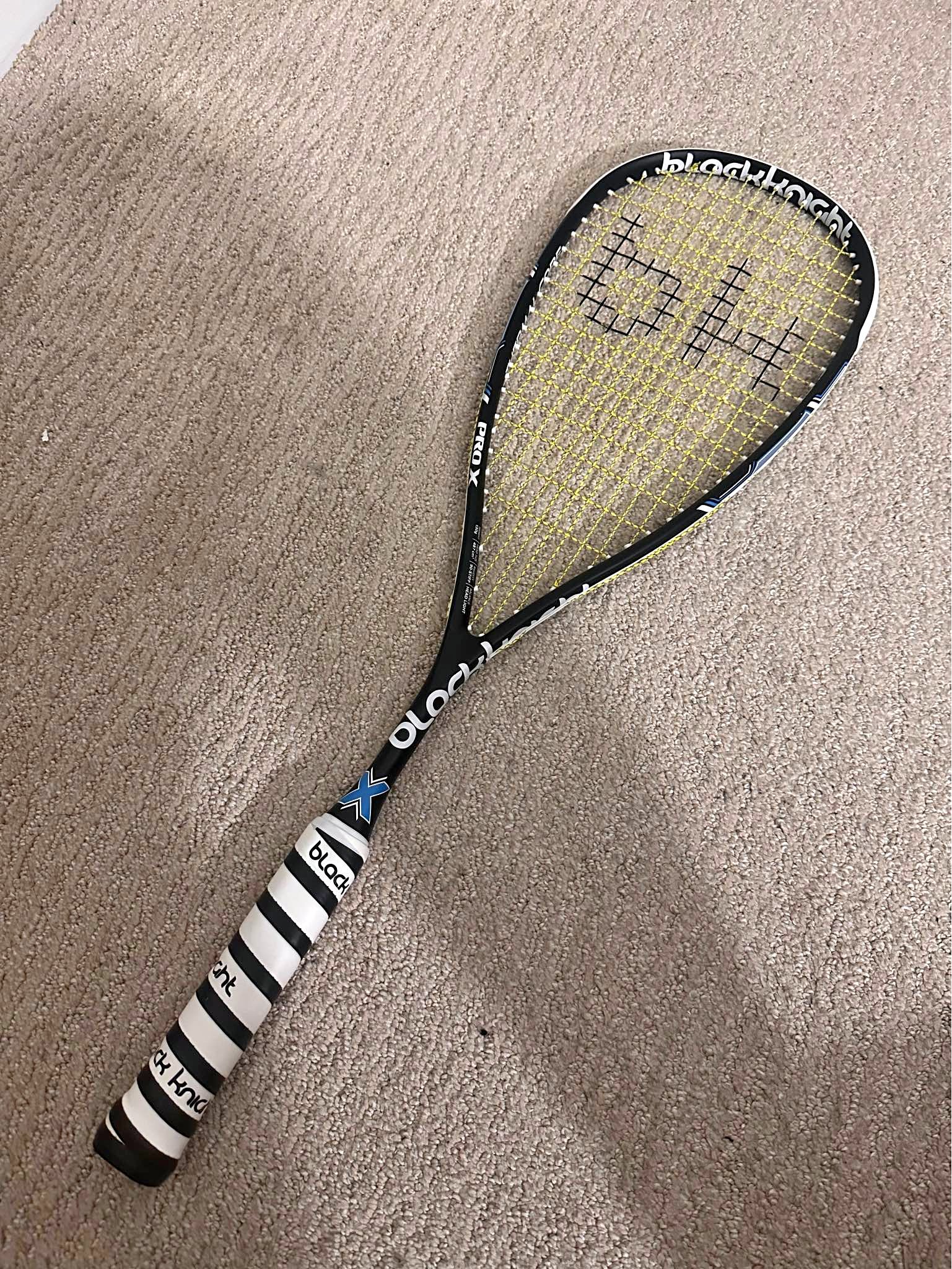 Black Knight Pro X Squash Racket (99% new - used only once ...