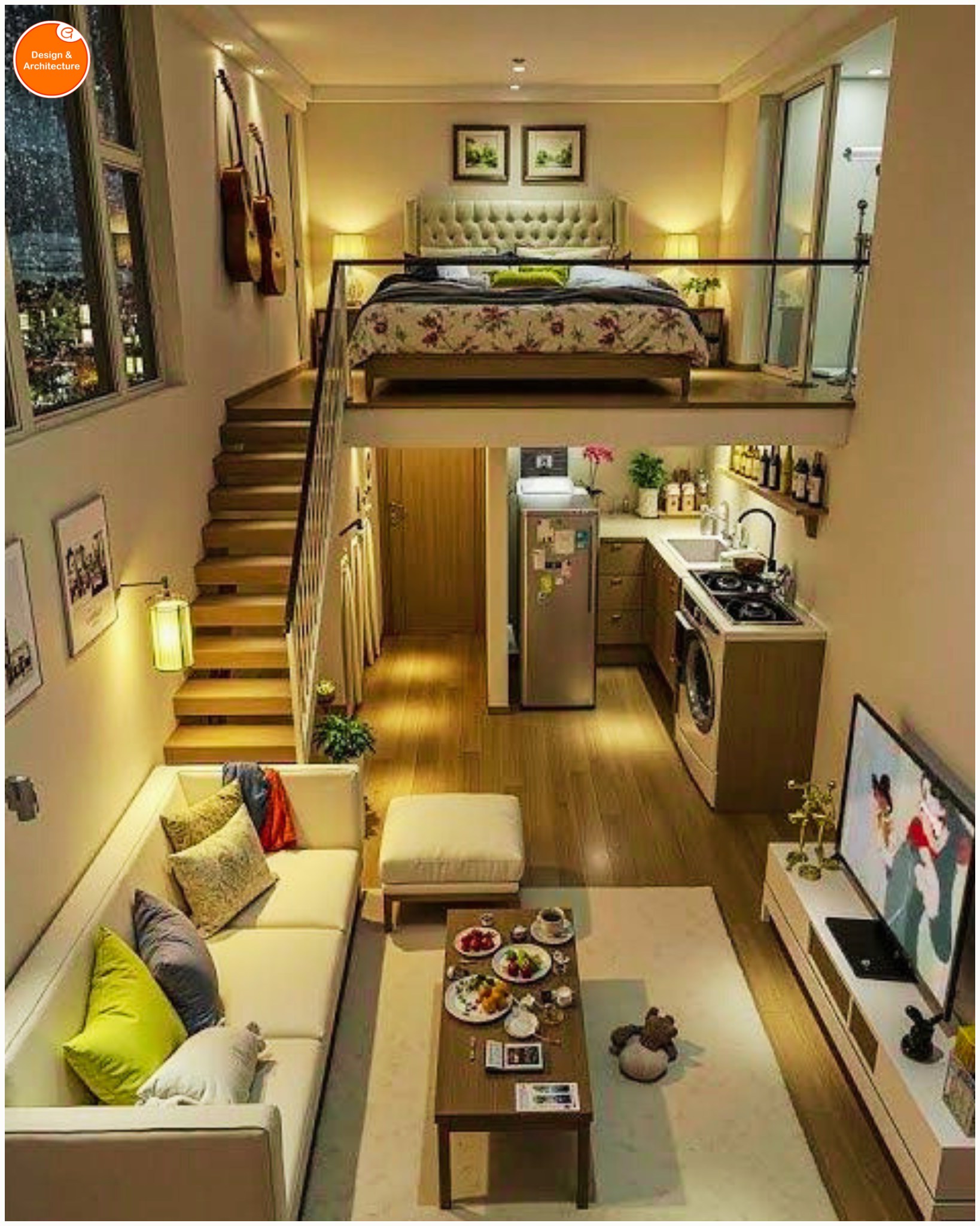 Design - This image showcases a cleverly designed tiny house ...