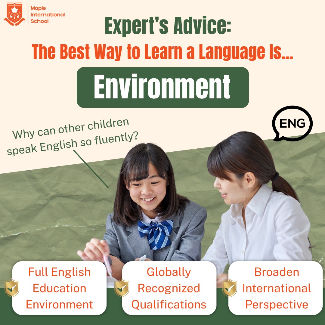 Maple - Many parents hope their children can speak fluent English, but ...