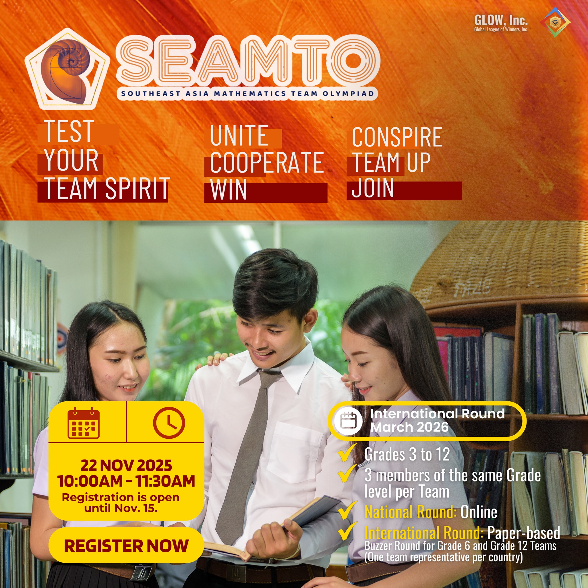 Global - SEAMTO—An exciting Mathematics Team Olympiad! 🧮🤯🎉 Southeast ...