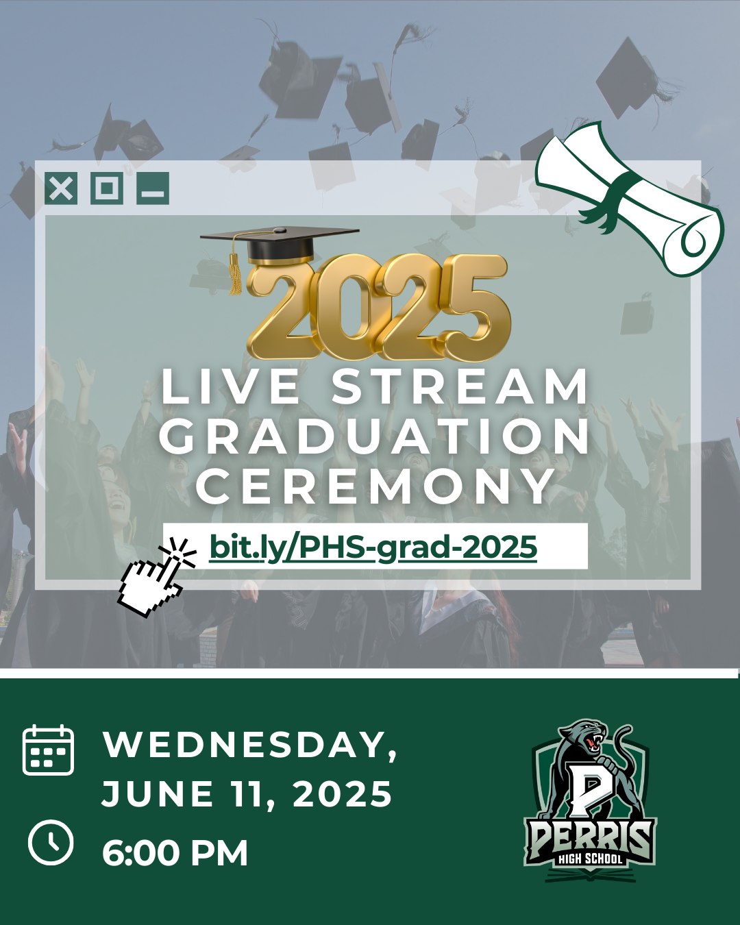 Perris - 🎓 The Perris High School graduation ceremony live stream can ...