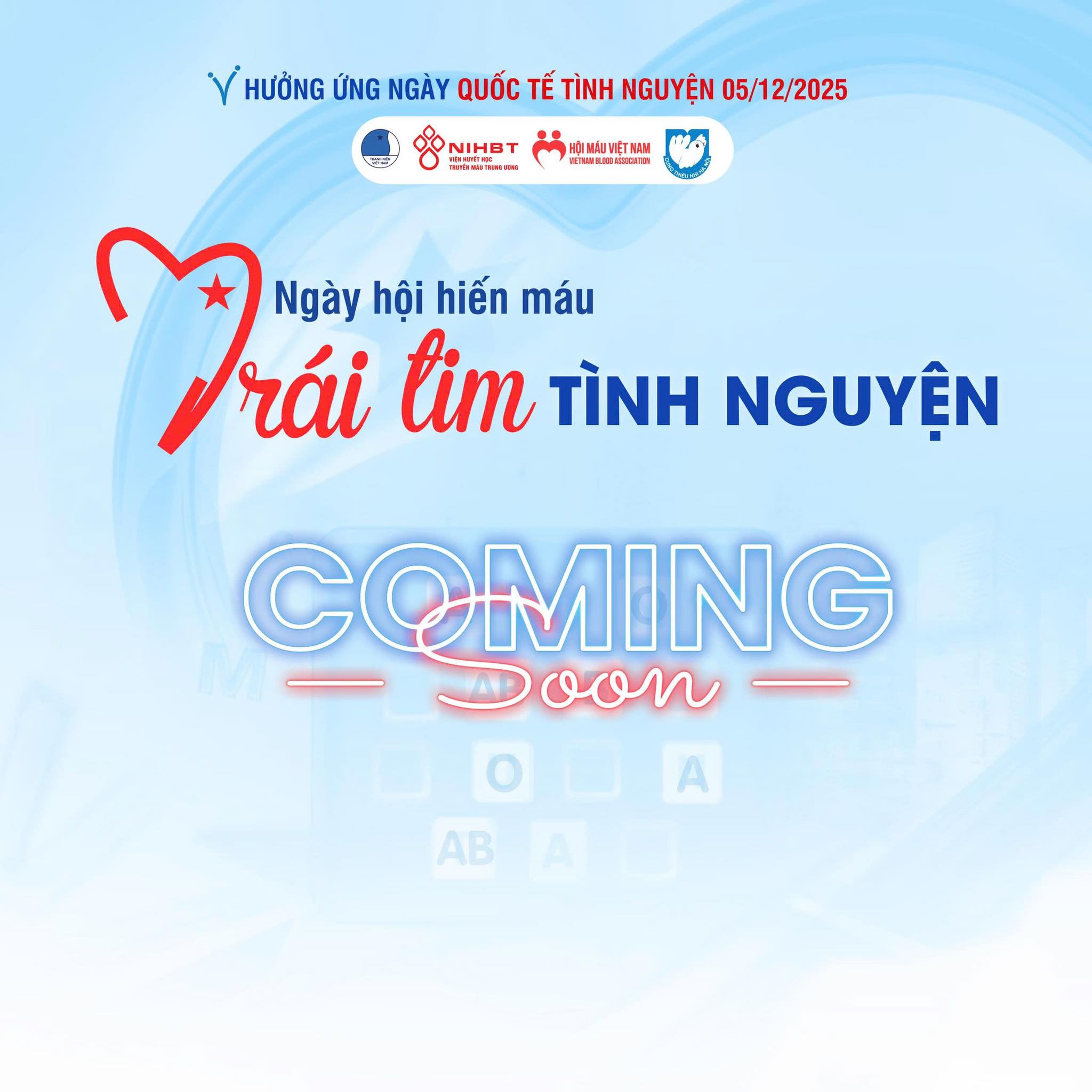 🩸 COMING SOON... - Hội Thanh niên vận động hiến máu Việt Nam | Facebook