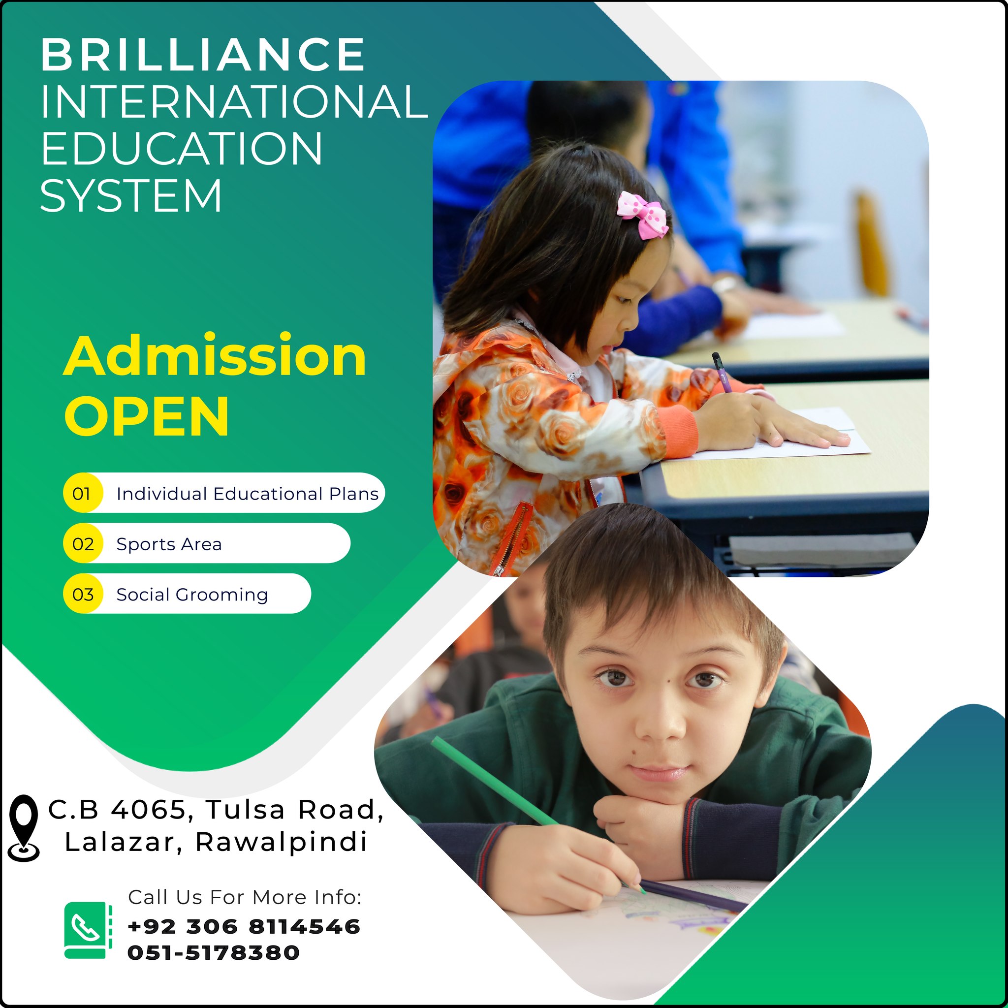 Brilliance International Education System Lalazar RWP | Rawalpindi
