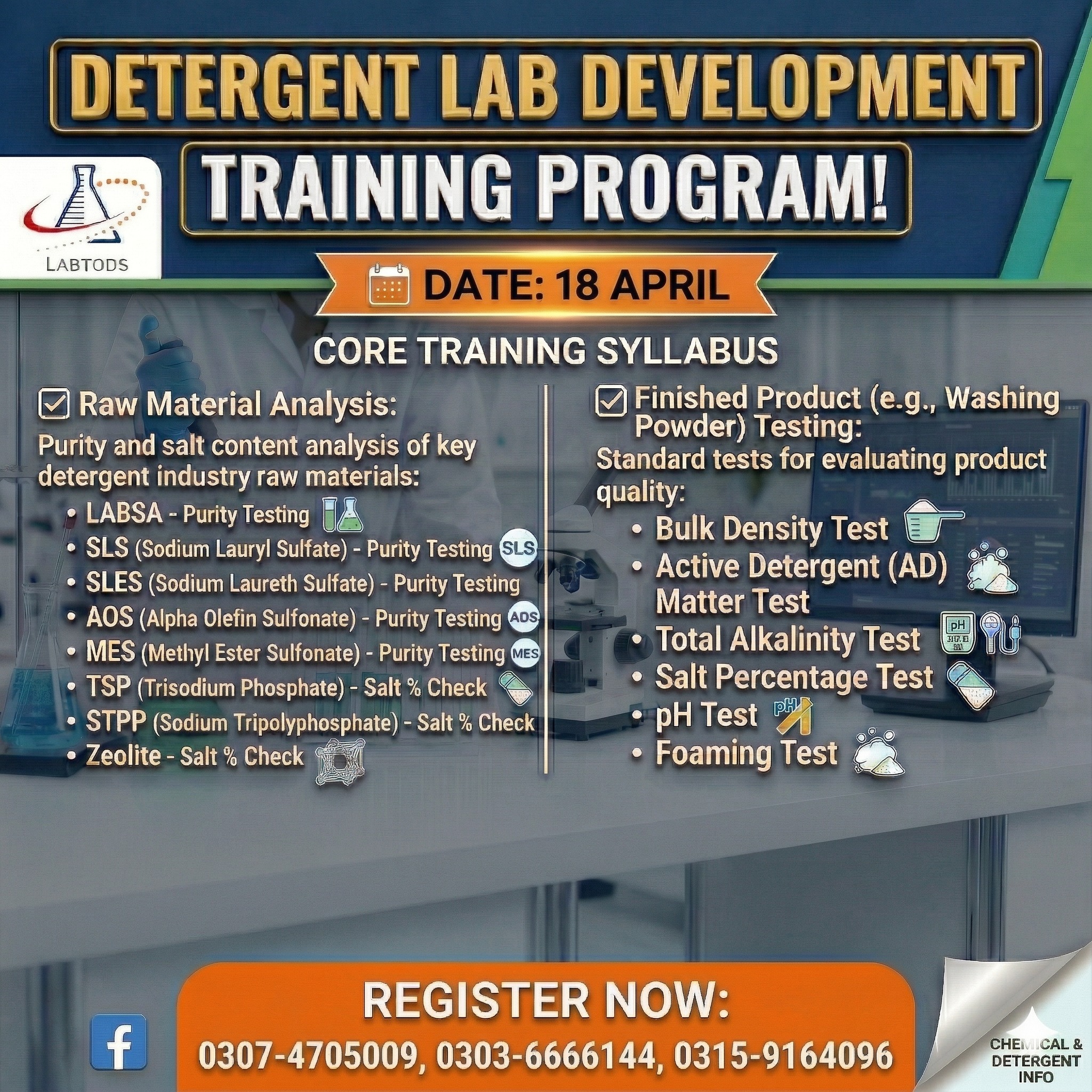 Detergent Lab Development Training Program