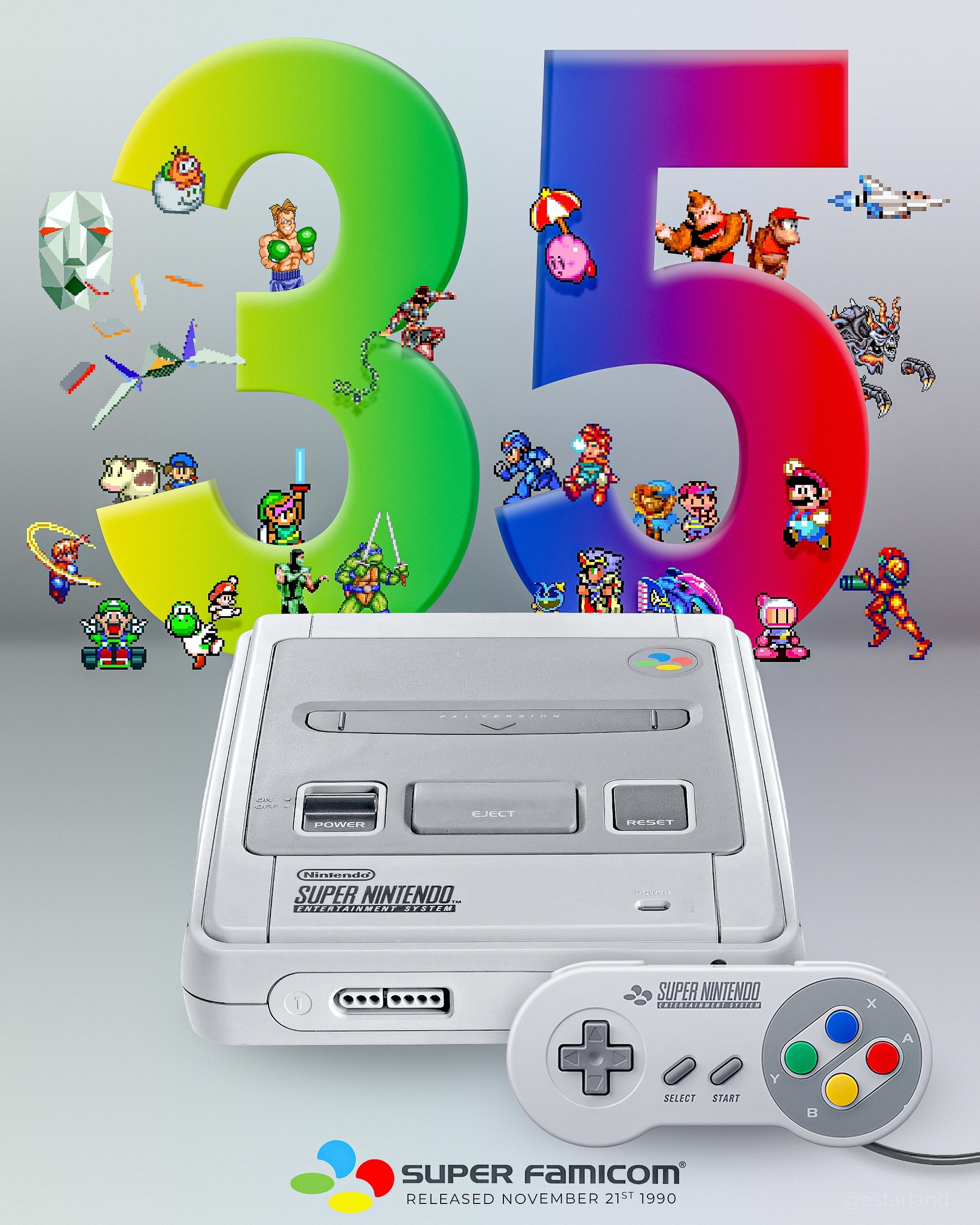 Today is the 35th anniversary of the Super Famicom! ??❤️?