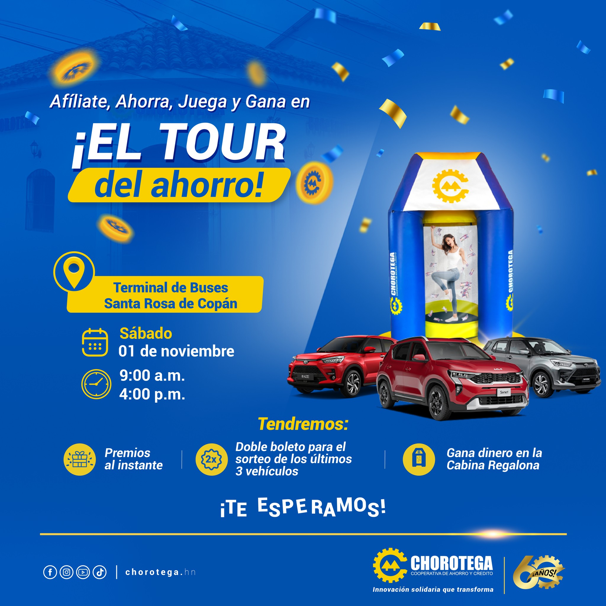 Cooperativa - ¡𝗘𝗹 𝗧𝗼𝘂𝗿 𝗱𝗲𝗹 𝗔𝗵𝗼𝗿𝗿𝗼 𝗹𝗹𝗲𝗴𝗮 𝗮 𝗦𝗮𝗻𝘁𝗮 𝗥𝗼𝘀𝗮 𝗱𝗲 𝗖𝗼𝗽𝗮́𝗻!🚗💨 ...