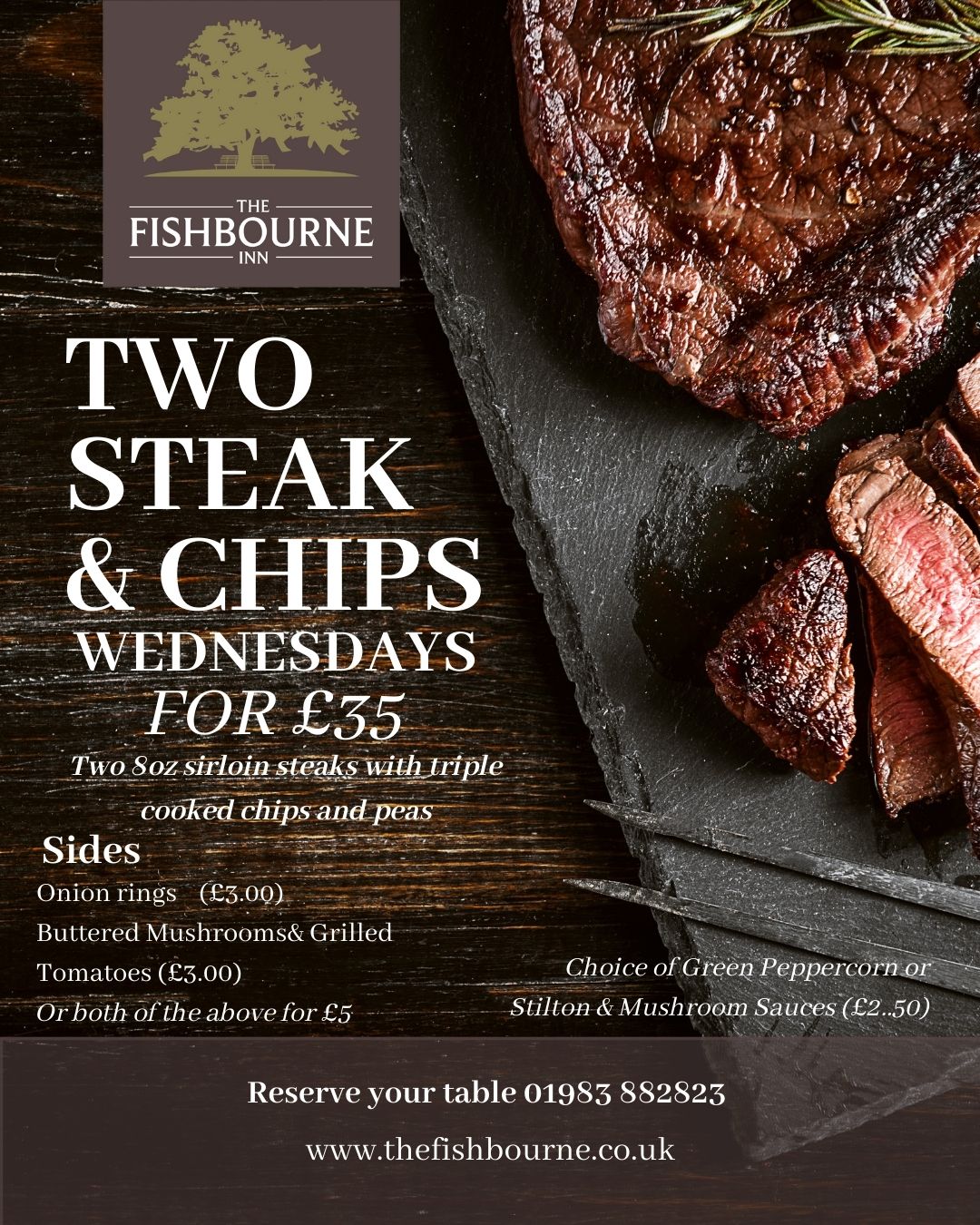 The Fishbourne - 🥩 STEAK NIGHT SPECIAL! WEDNESDAY NIGHTS Treat yourself ...