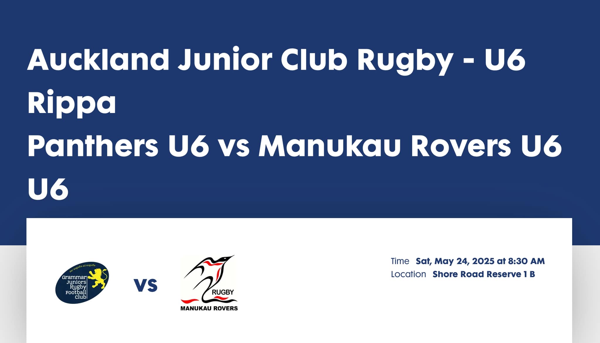Manukau Rovers Rugby Football Club | Auckland
