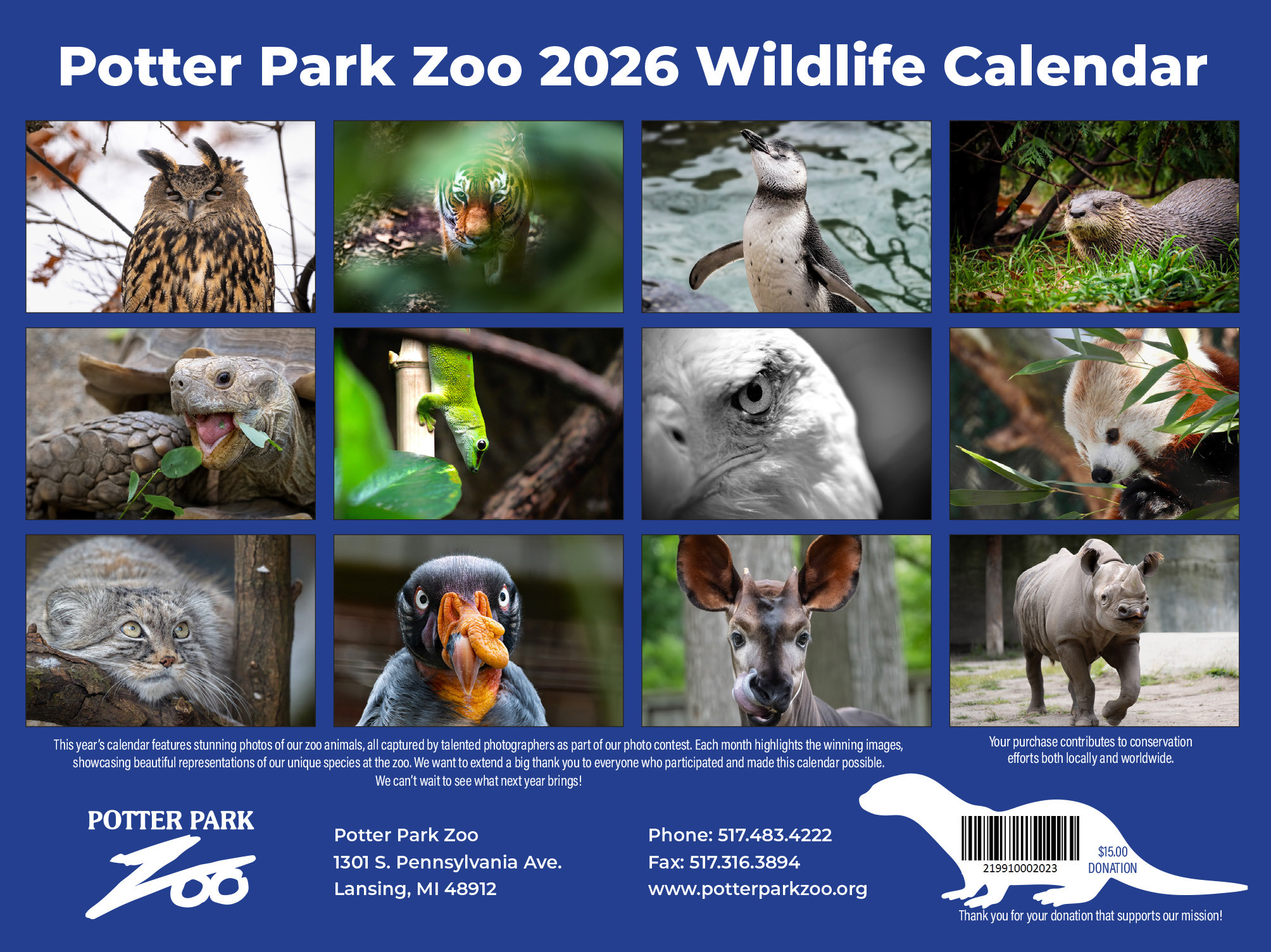 Potter Park Zoo - The 2026 Zoo Calendar has arrived! 📅 ... | Facebook