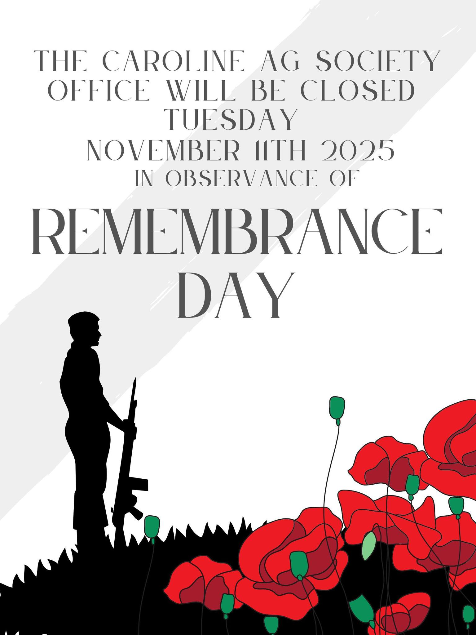 Caroline - The Caroline Legion Branch 177 Remembrance Day service will ...