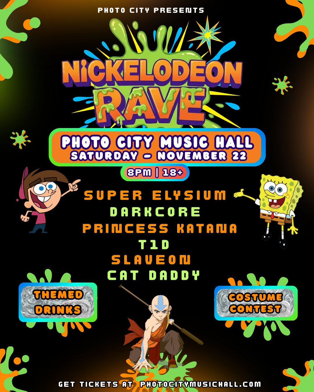 Photo - 🧡💚 TONIGHT’S THE NIGHT! 💚🧡 The Nickelodeon Rave is taking over ...
