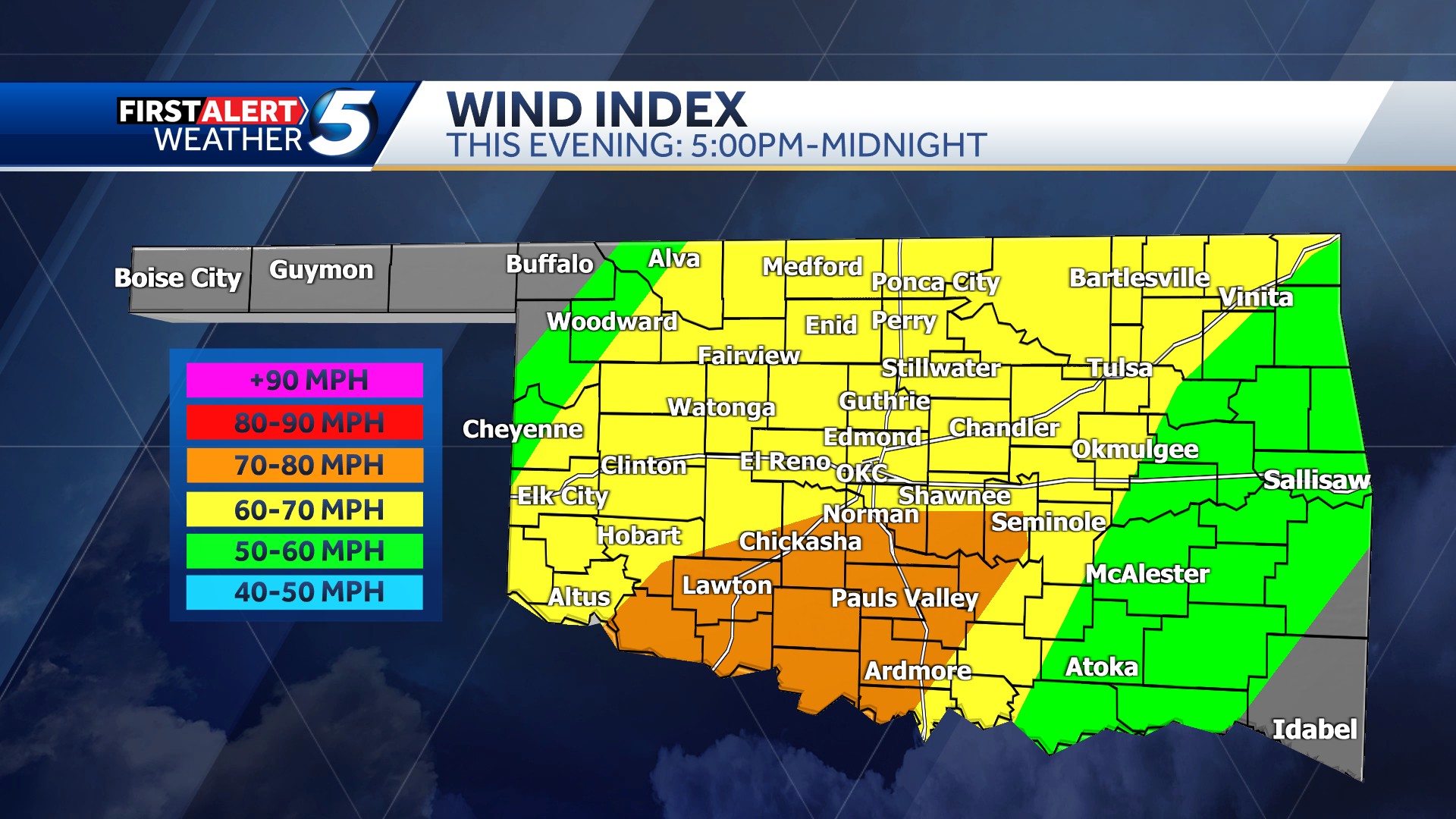 Wind Update: The risk for... - Meteorologist Damon Lane | Facebook