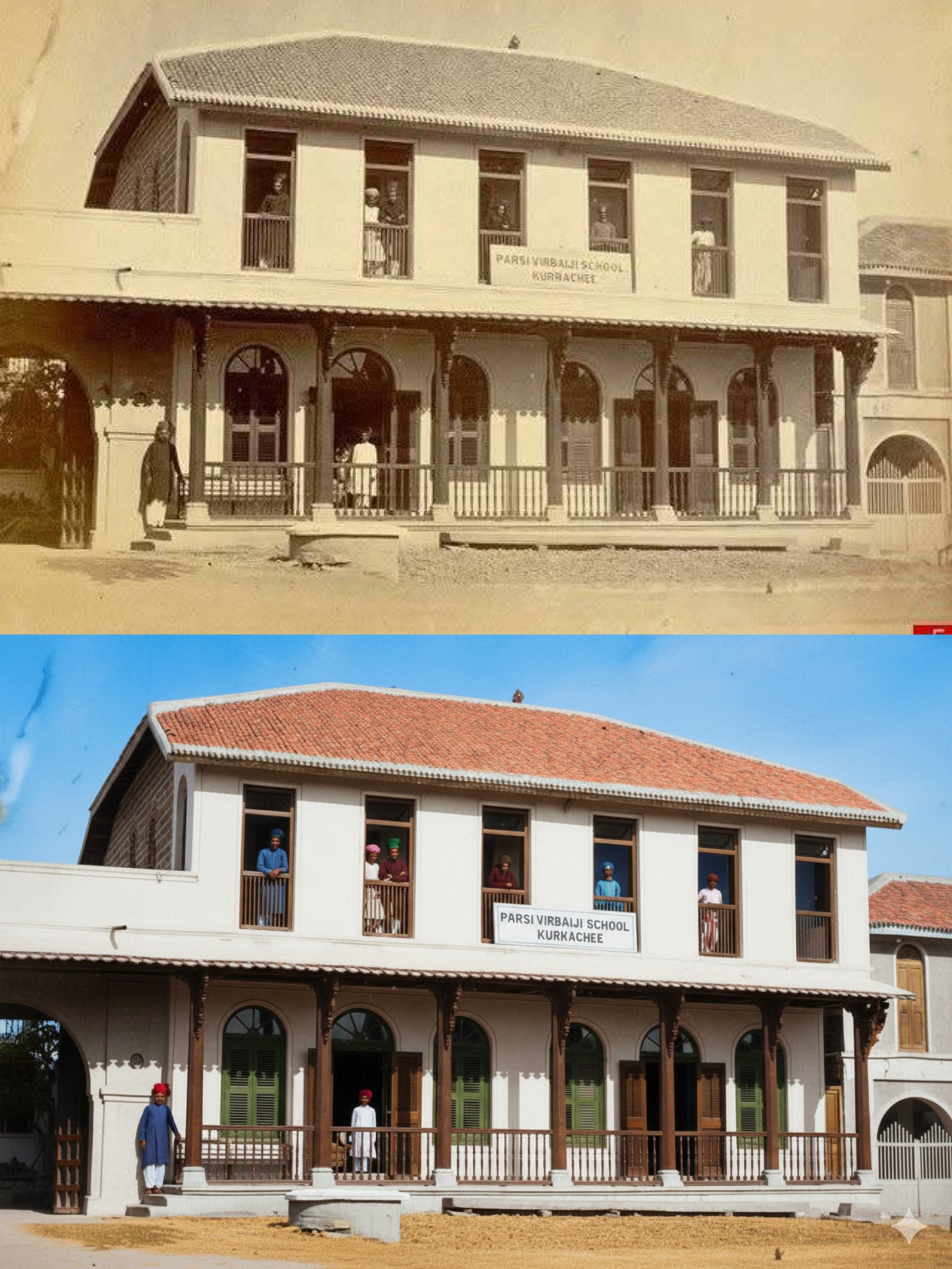 Parsi Virbaiji school in Karachi, 1873