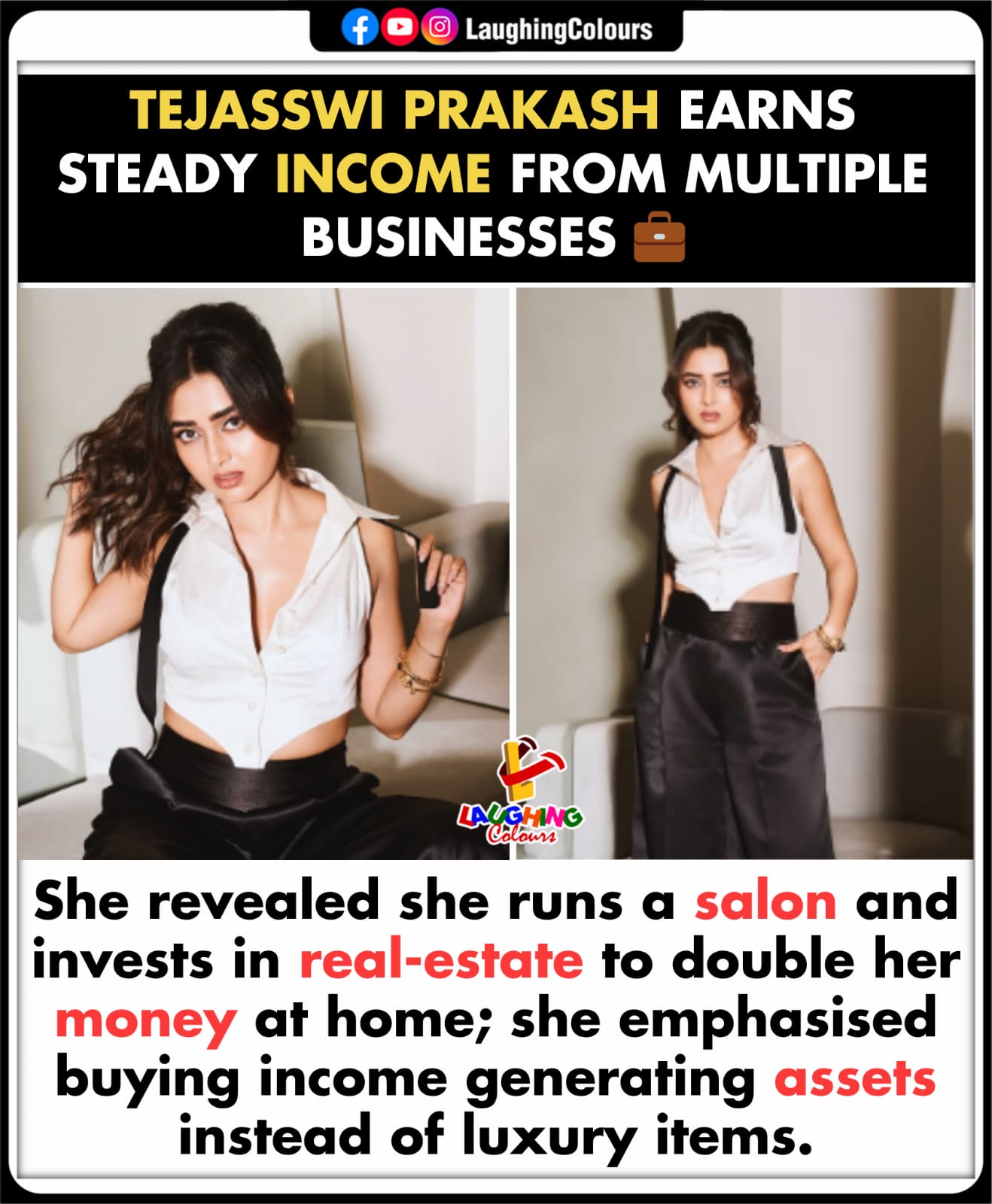 Actress builds steady income 💼... - Laughing Colours | Facebook