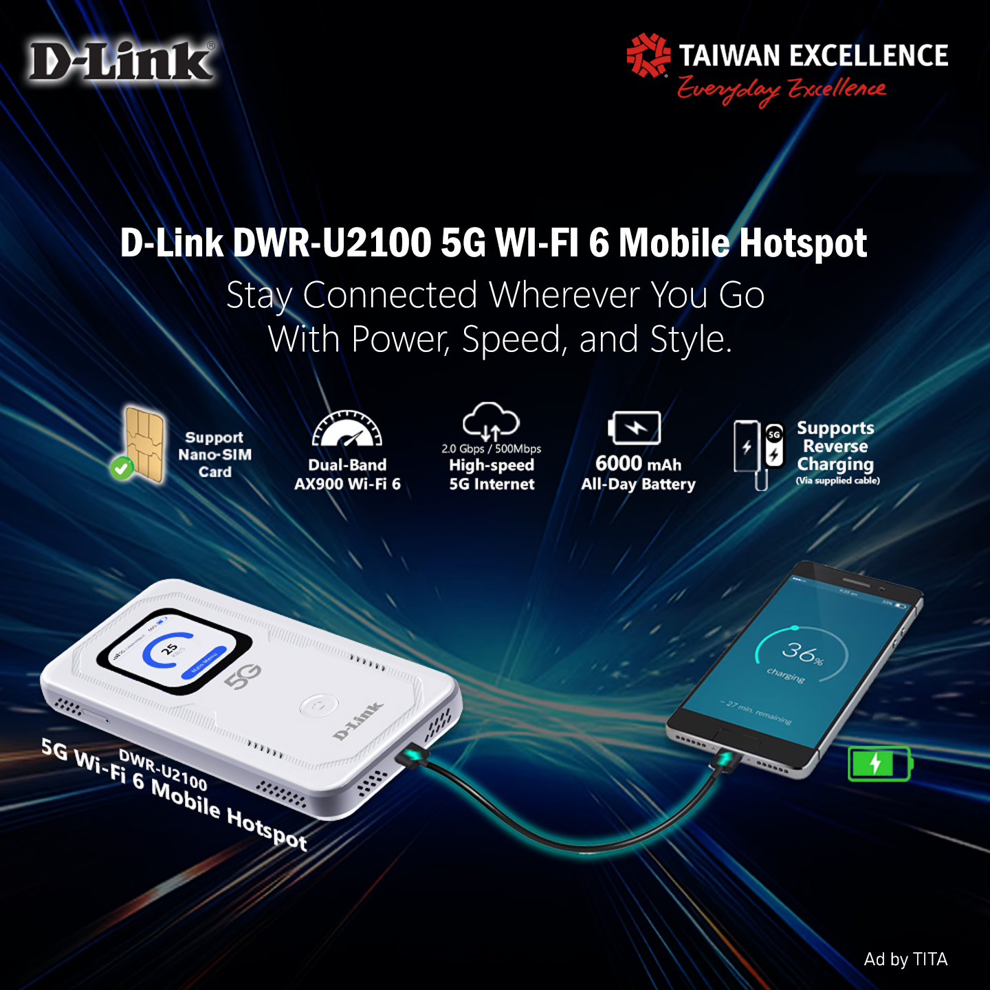 PC - ️ Roam Far. Stream Fast. Stay Connected. Featuring the D-LINK DWR ...
