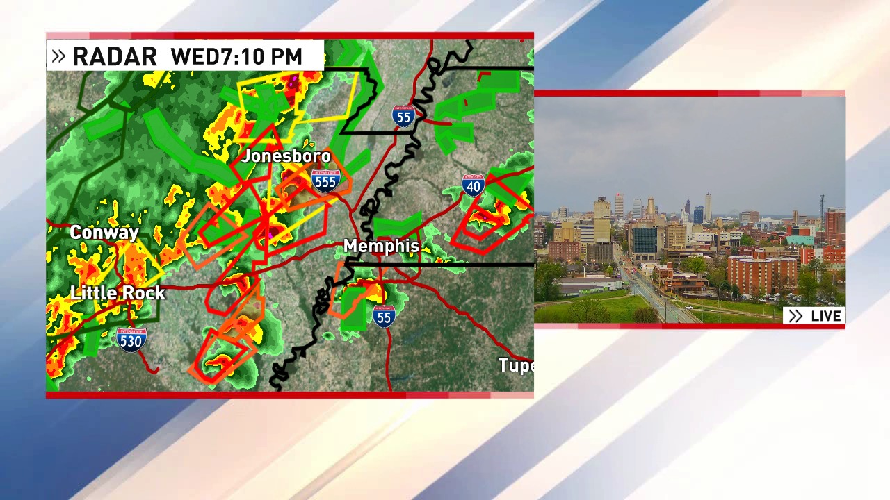 Will - On the left is the radar; on the right is a view from Memphis ...