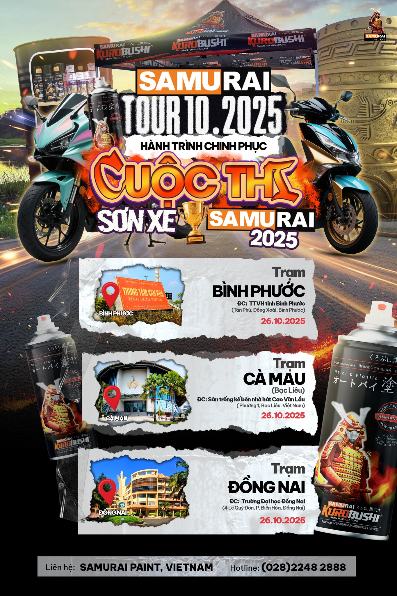 🔥 #SAMURAI_TOUR_2025 - CHIẾN BINH... - Samurai paint, Vietnam | Facebook