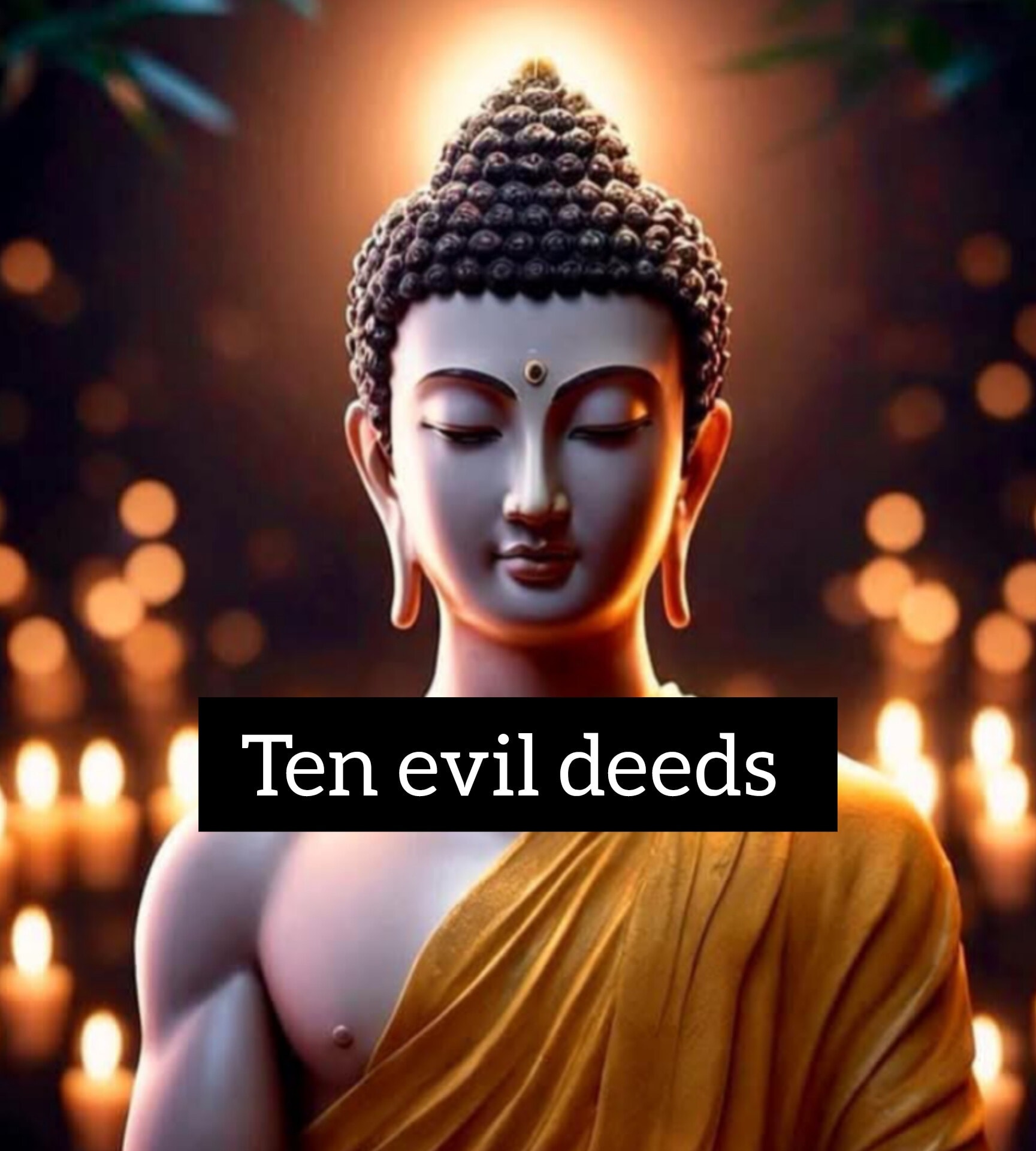 Ten Evil Deeds There are ten... - 𝐈 𝐀 𝐌 𝐁 𝐔 𝐃 𝐃 𝐇 𝐈 𝐒 𝐓 | Facebook