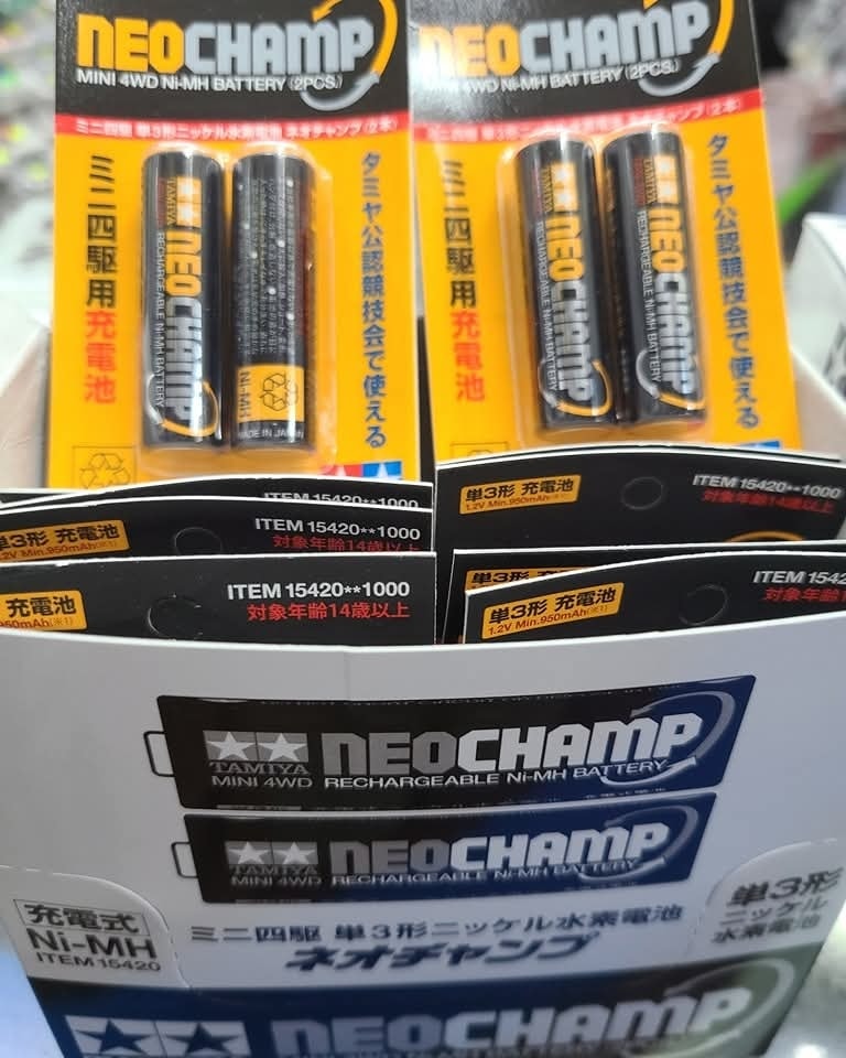 🎉Tamiya🤩👍NEOCHAMP⚡️ 15420 Rechargeable Battery For Mini 4WD