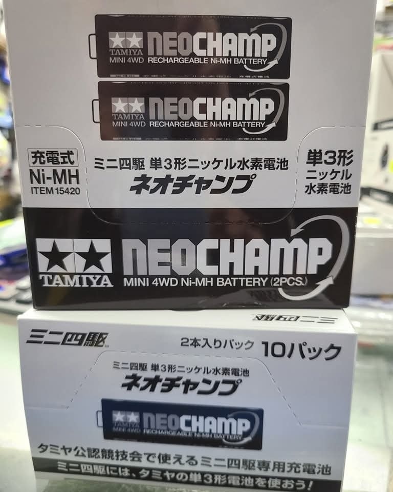 🎉Tamiya🤩👍NEOCHAMP⚡️ 15420 Rechargeable Battery For Mini 4WD