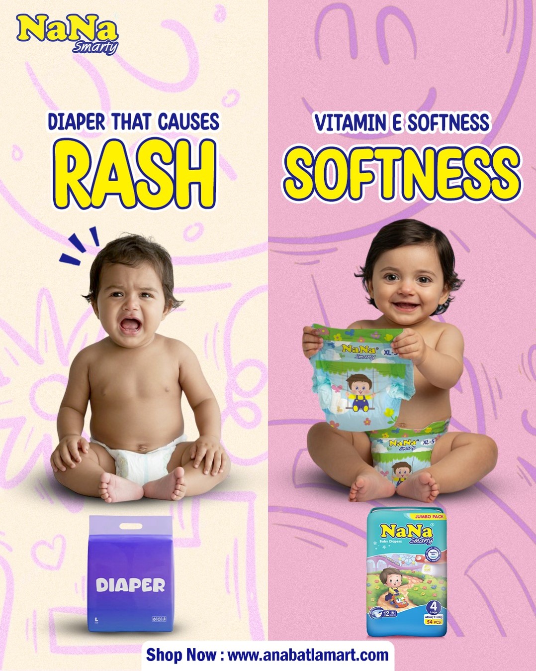 NaNa - Rashes aren’t part of the plan! Switch to Nana Smart Diapers ...