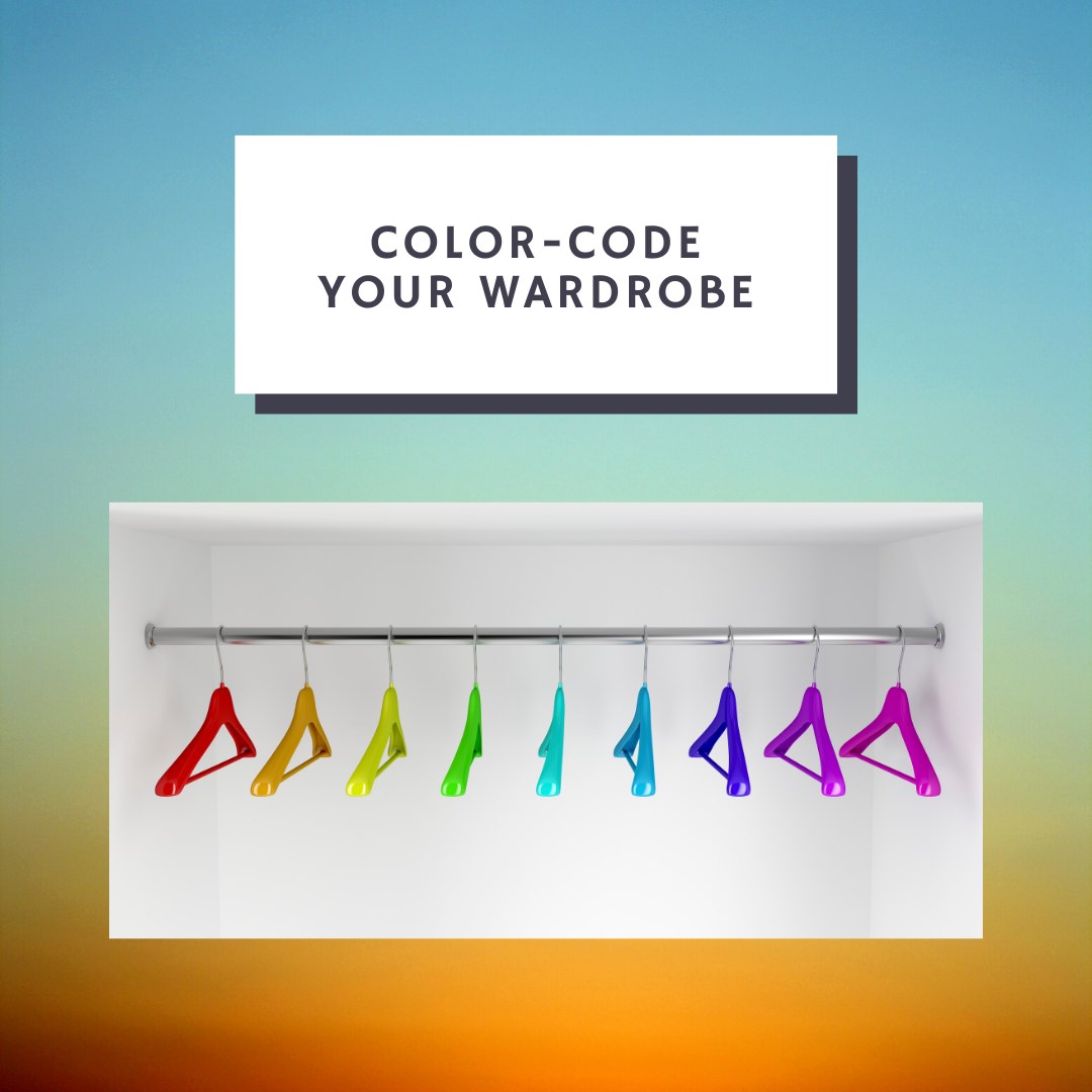 Clutter-Free - 🌈 Color Code Your Wardrobe When it comes... | Facebook