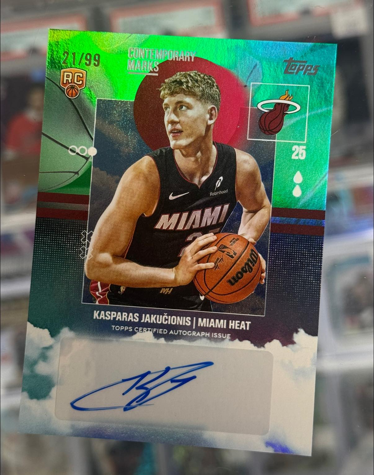 Kasparas Jakucionis Auto out of Topps Basketball. #toppsbasketball 