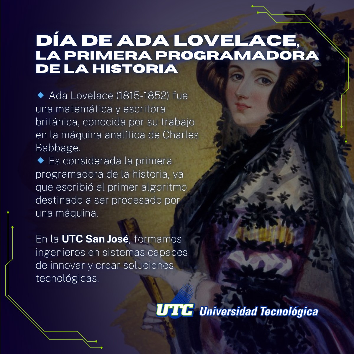 Universidad - El martes se celebró el Día de Ada Lovelace, pionera de ...