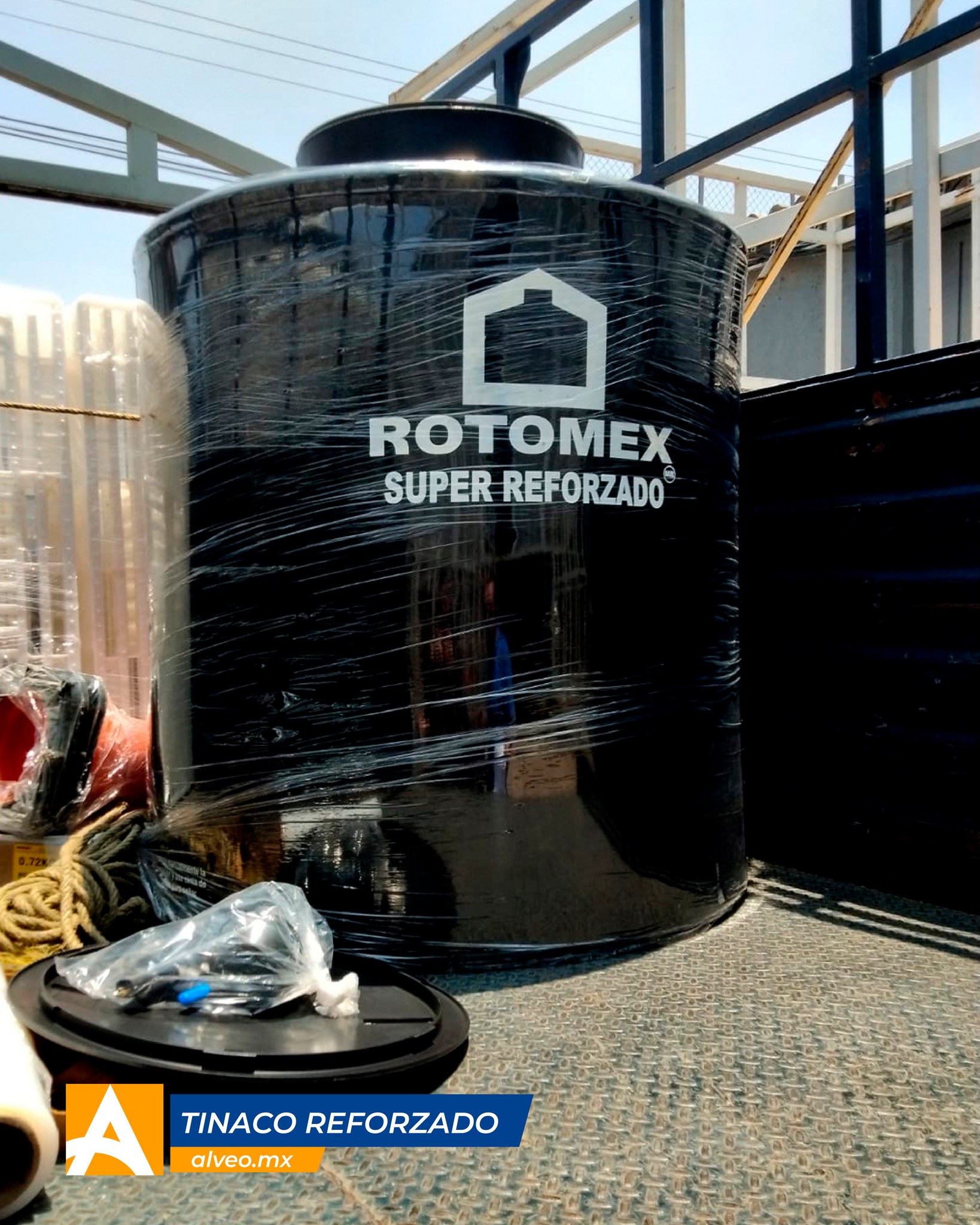 Alveo - 💧 Ya está en casa. Hoy entregamos un tinaco reforzado Rotomex ...