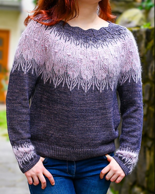 WEBS - Colorwork knitters will love the Esa Sweater by @valentinasknits ...