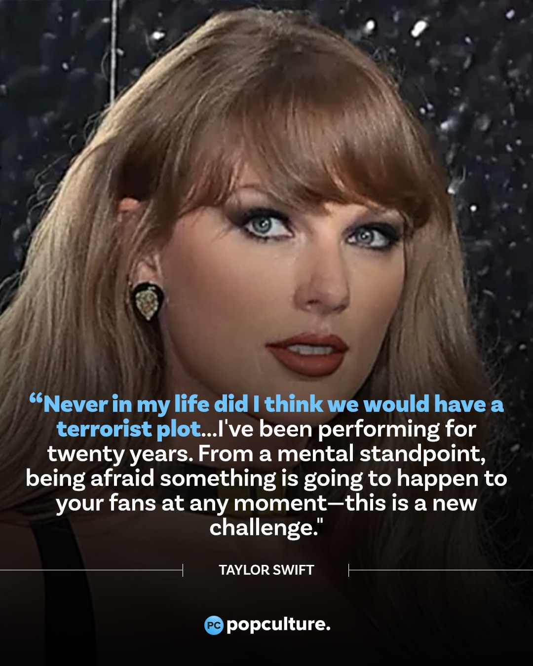 PopCulture.com - #TaylorSwift addressed the Vienna terror plot planned ...