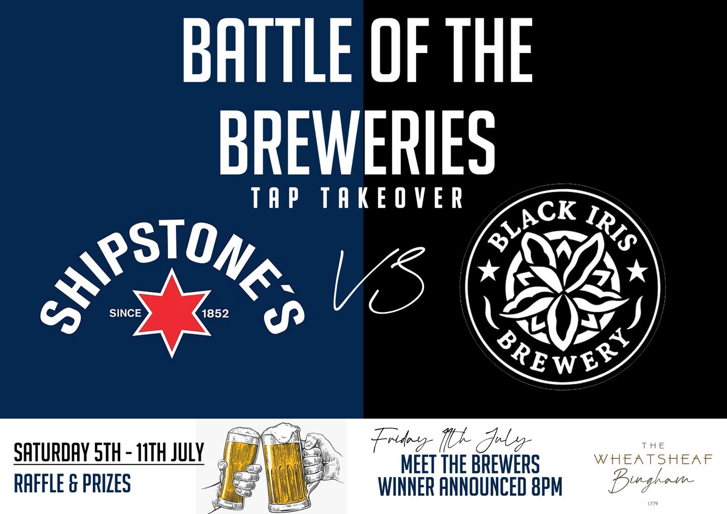 The Wheatsheaf - 🍻 BATTLE OF THE BREWERIES 🍻 Shipstone's vs Black Iris ...