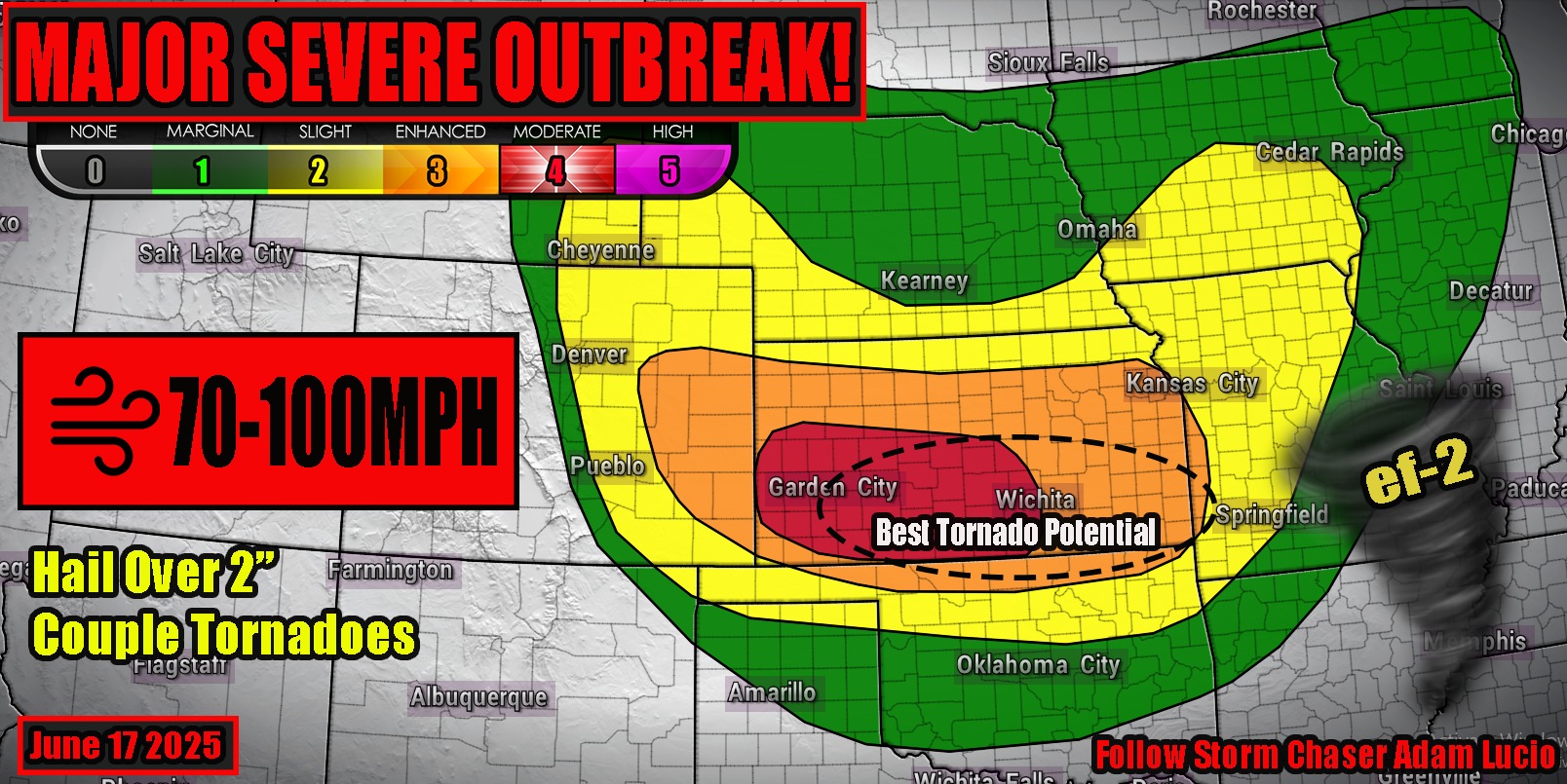 Storm - TODAY'S MAJOR SEVERE OUTBREAK! An intense complex of storms ...