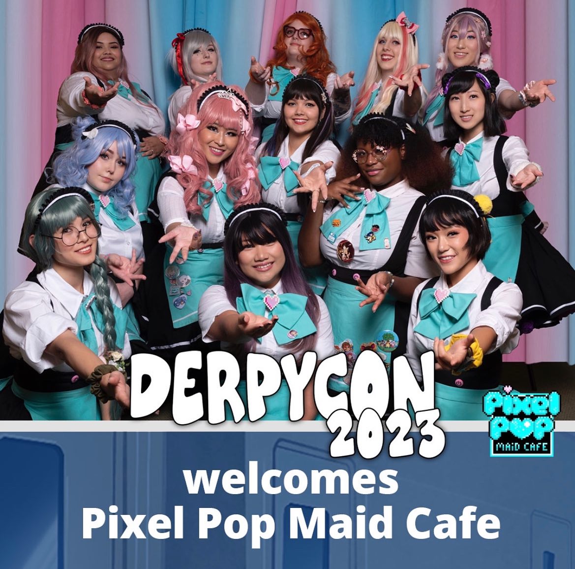 Pixel - Good morning Heroes! Tickets for maid cafe at @derpycon ...