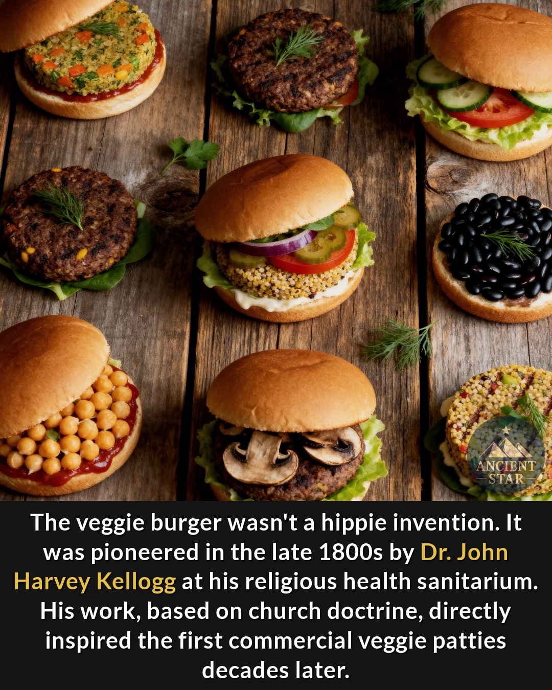 Ancient - Many people think the veggie burger was invented by hippies ...