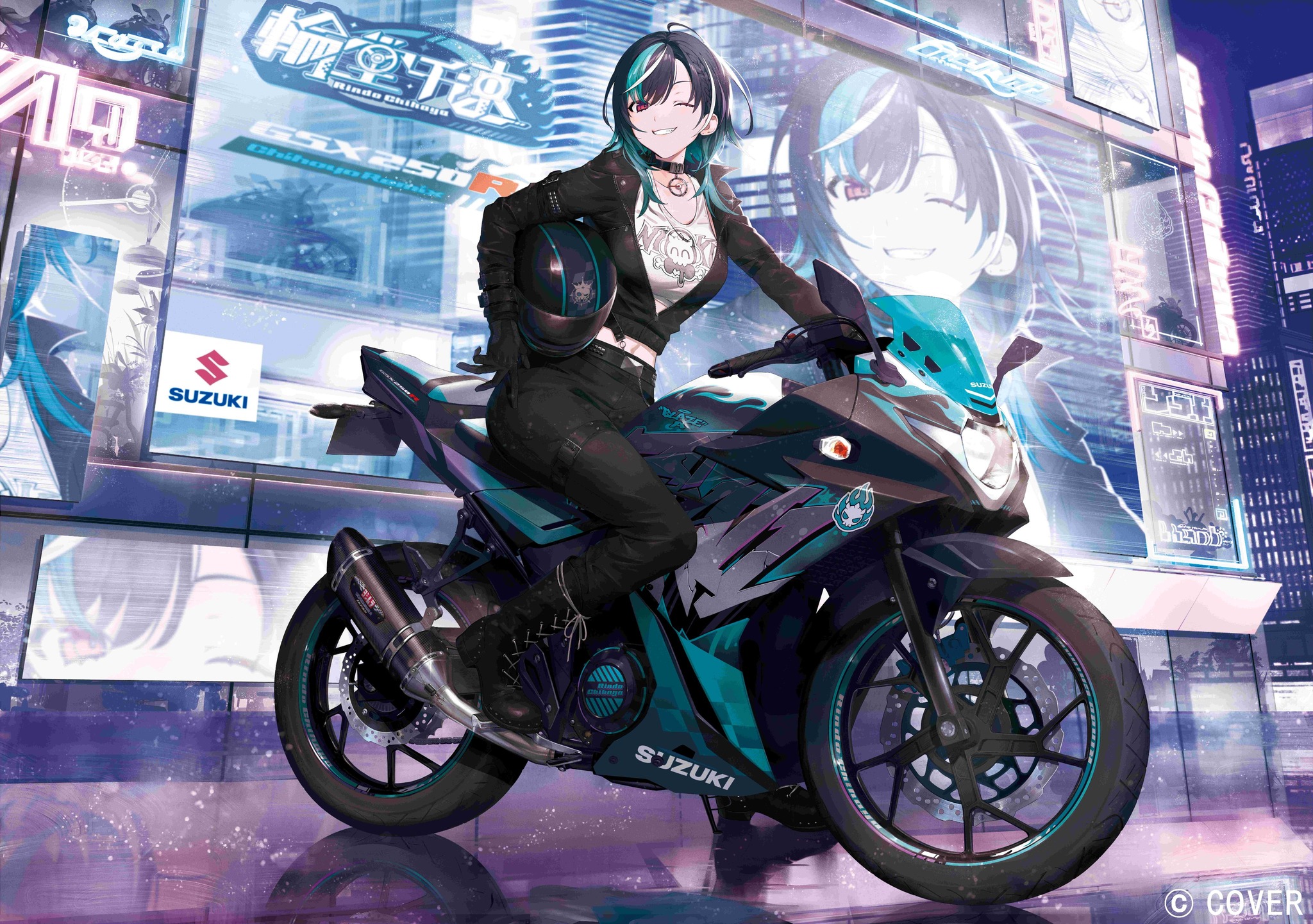 Suzuki Japan has partnered with hololive talent Rindo Chihaya for