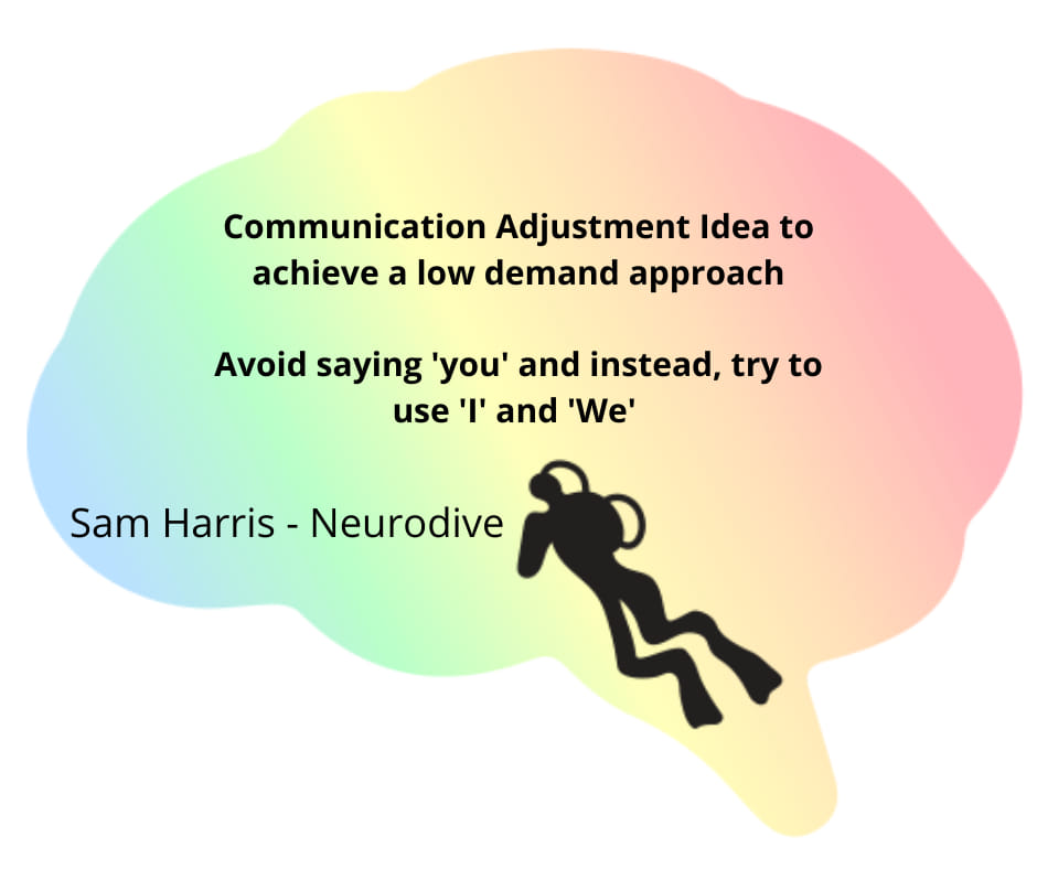 Neurodive - The Low Demand Approach Practical strategy 1... | Facebook