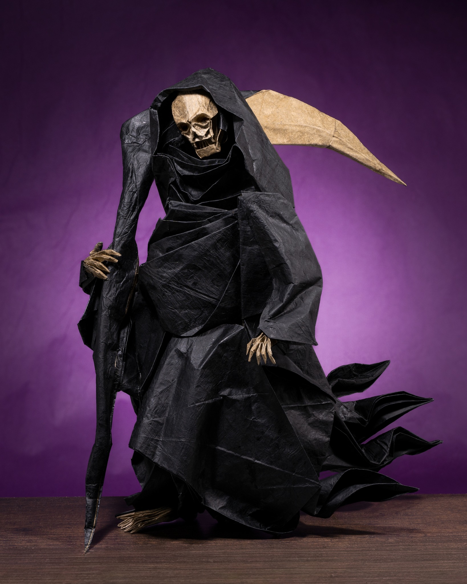 Origami Grim Reaper (NEW TUTORIAL) Designed by Miyamoto Chuya. The 