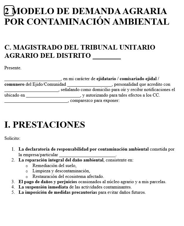 Juriditec - Demanda Agraria por Contaminación Ambiental LINK DE ...