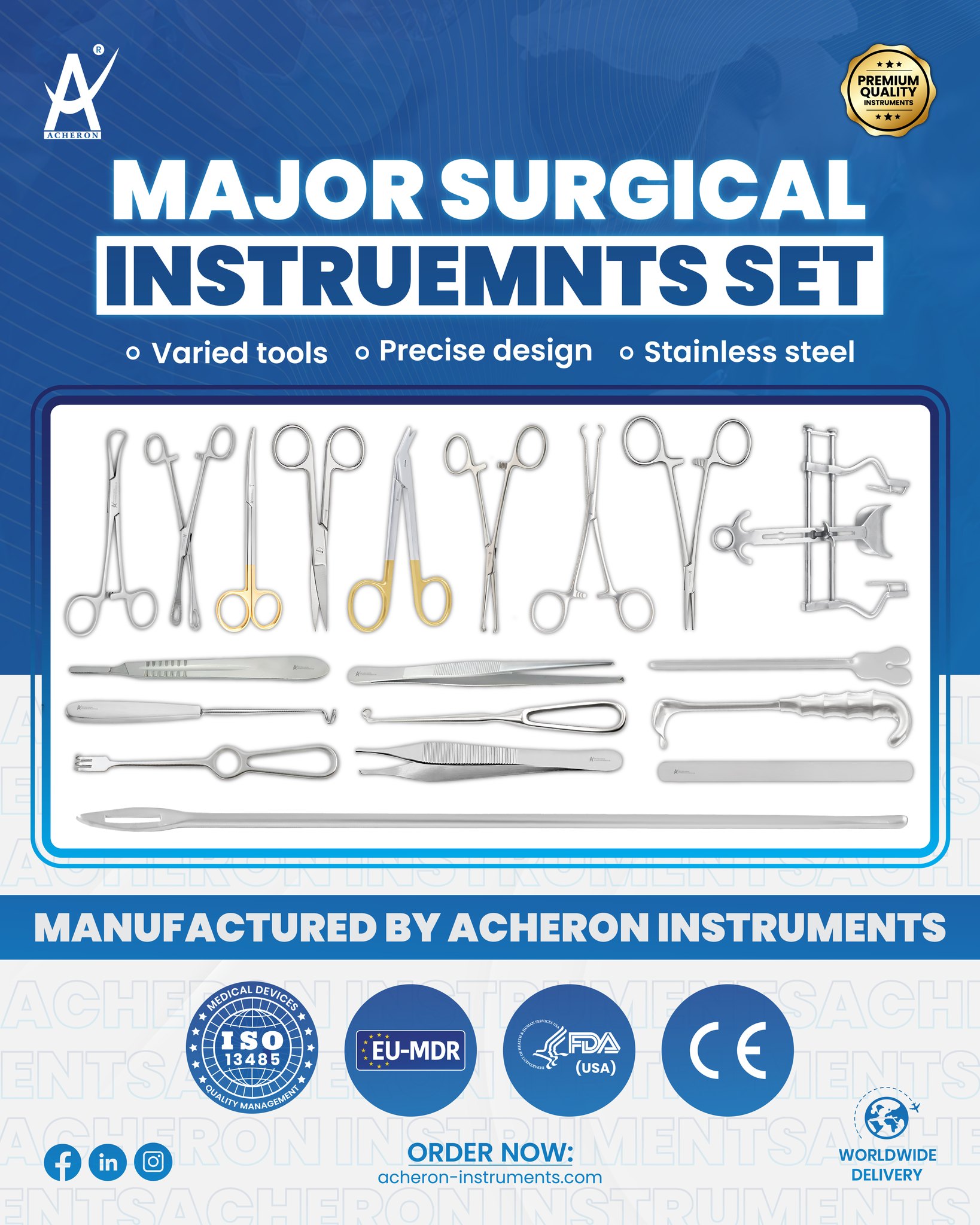 Acheron - Acheron Major Surgical Instruments Set – Precision & Quality ...