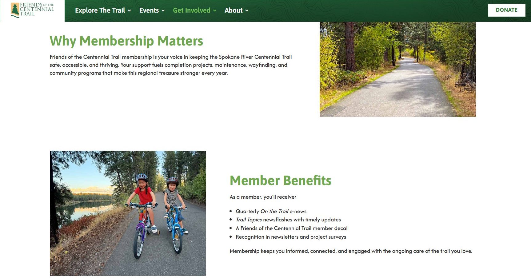 Friends of the Centennial Trail (Spokane WA) - While completing the ...